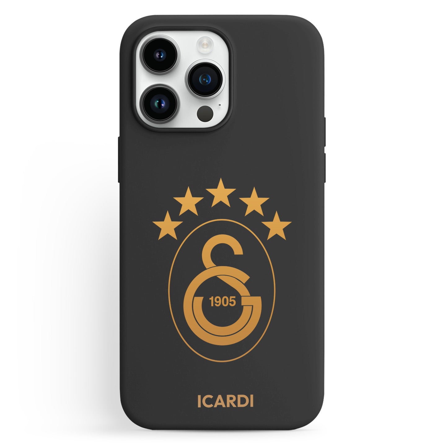 Personalisierte Galatasaray Handyhülle - Şampiyon 2025 Gold Logo - 1instaphone