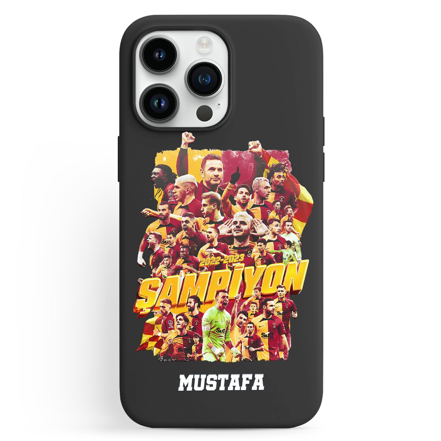 Galatasaray Hülle mit Wunschname - Şampiyon - 1instaphone