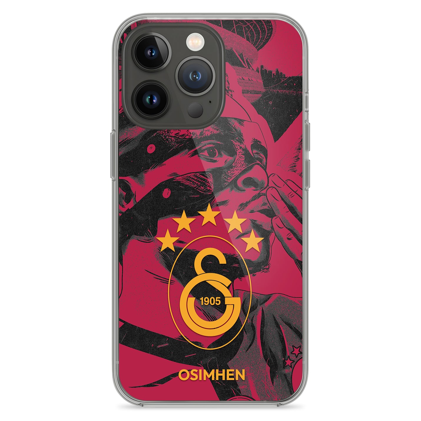 Personalisierte Galatasaray Handyhülle - Şampiyon 2025 Osimhen - 1instaphone