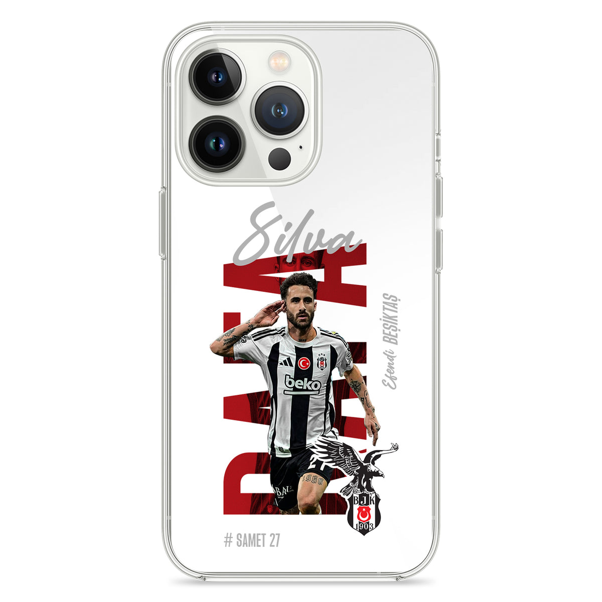 Besiktas Hülle mit Wunschname Sergen (Kopya) - 1instaphone