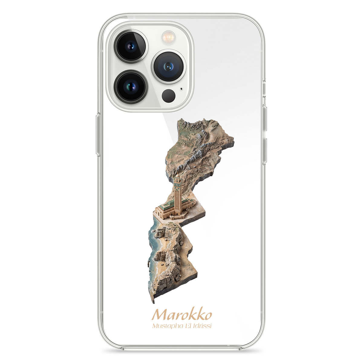 Marokko Karte – Islamisches Kunst Design - 1instaphone