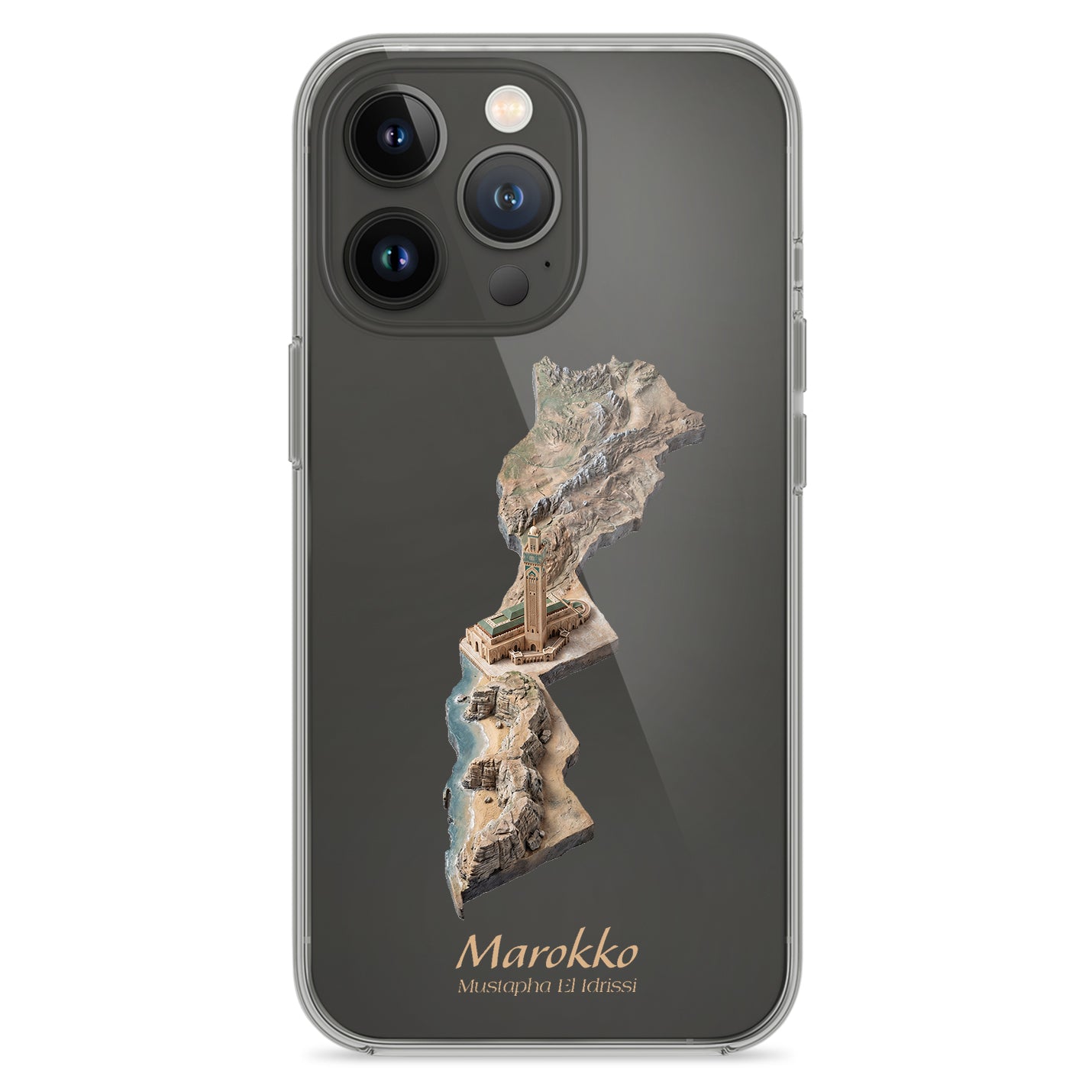 Marokko Karte – Islamisches Kunst Design - 1instaphone