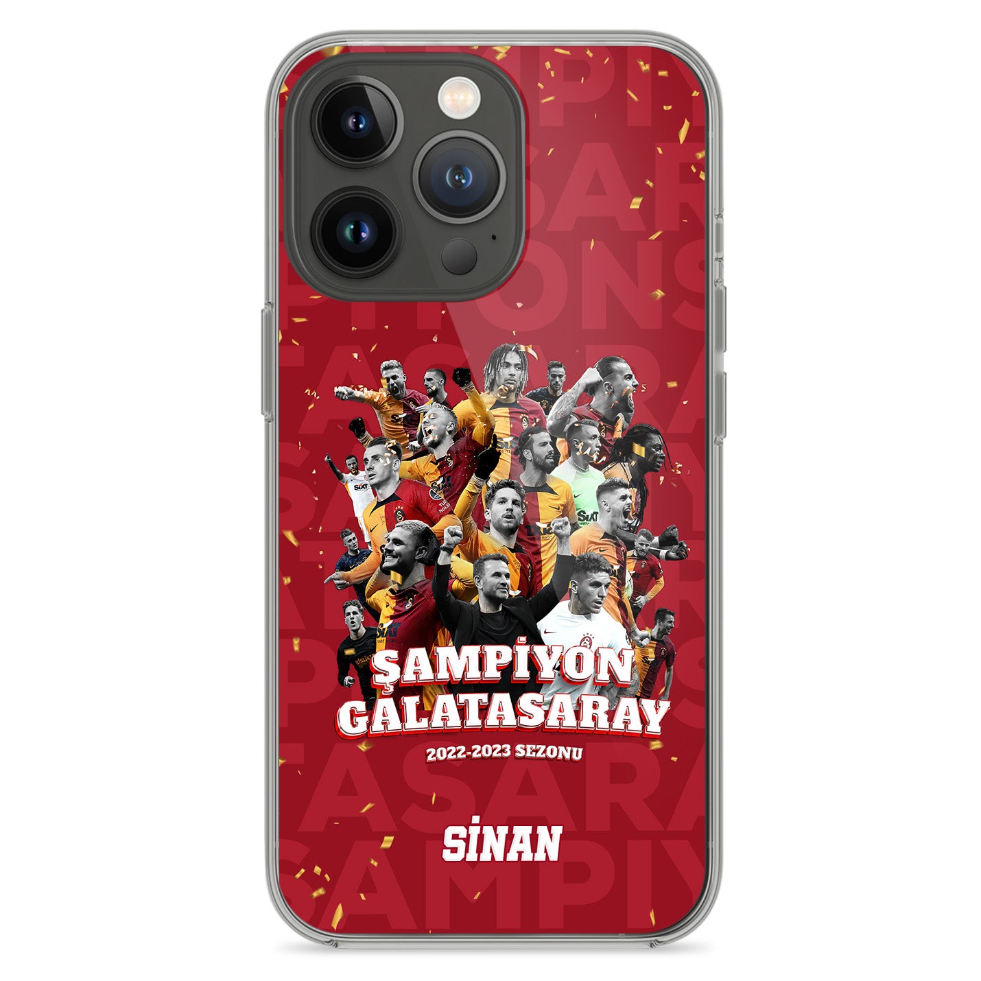 Galatasaray Hülle mit Wunschname - Şampiyon - 1instaphone