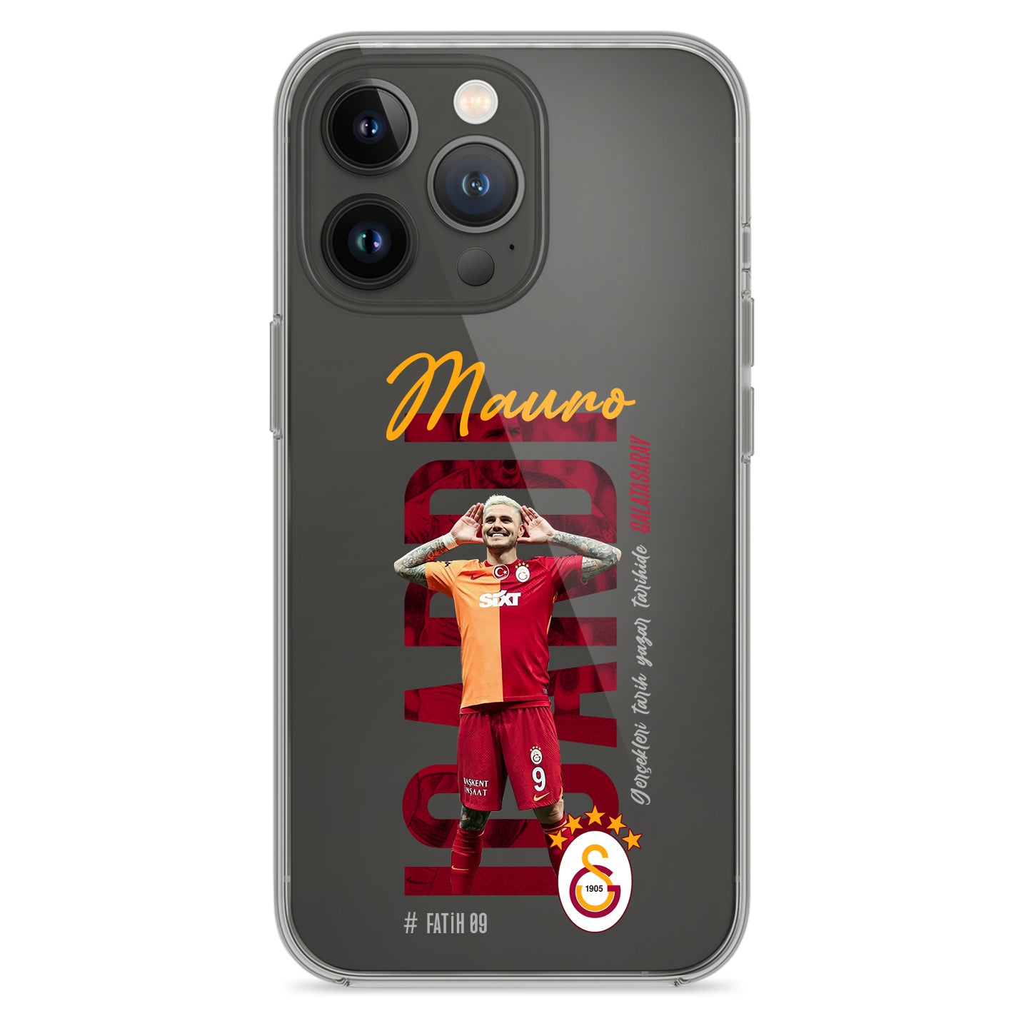 Personalisierte Galatasaray Handyhülle - Şampiyon 2025  Streifen Gold Rot Logo (Kopya) (Kopya) (Kopya) (Kopya) (Kopya) (Kopya) (Kopya) - 1instaphone