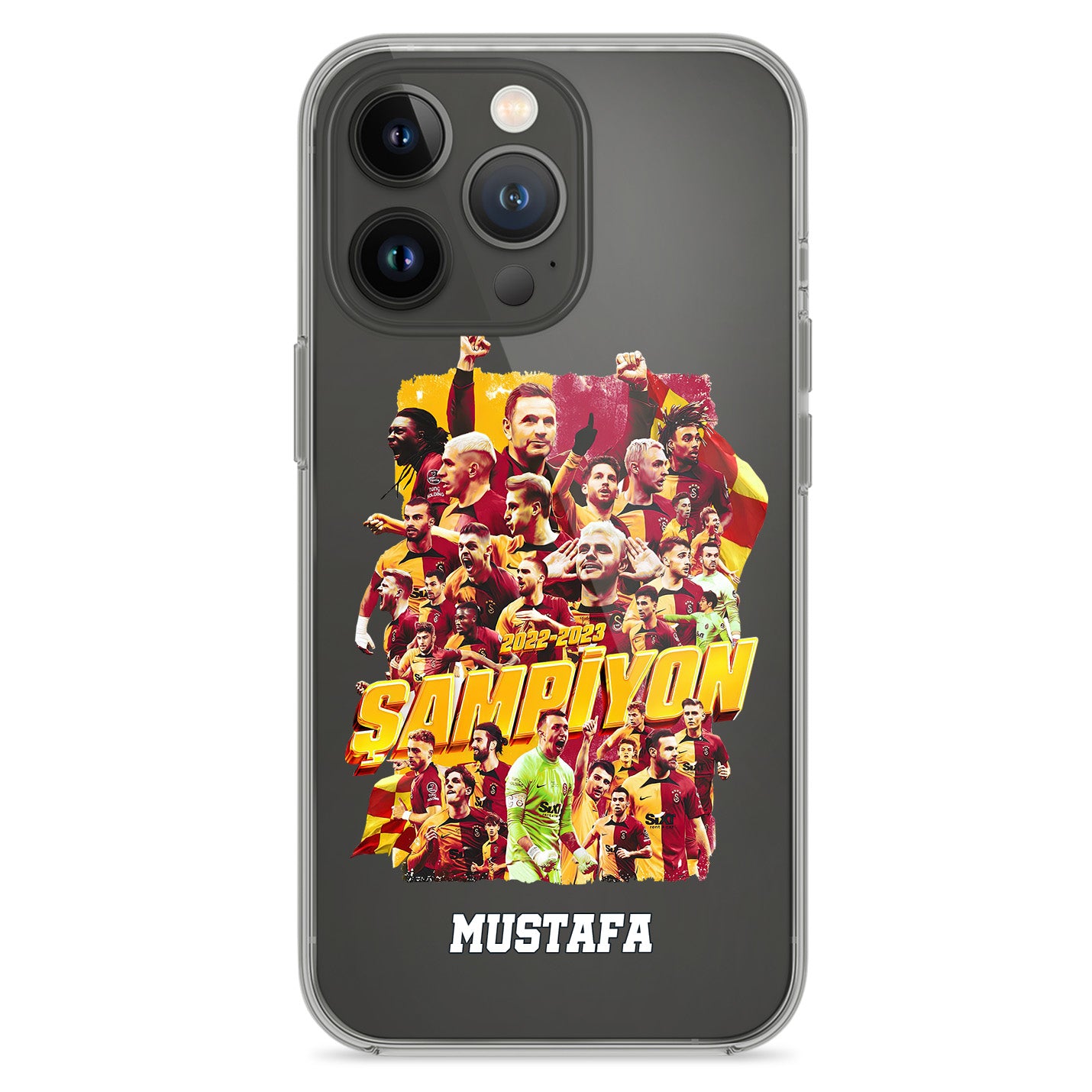 Galatasaray Hülle mit Wunschname - Şampiyon - 1instaphone