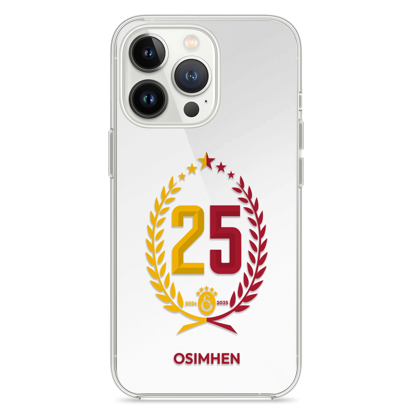 Personalisierte Galatasaray Handyhülle - Şampiyon 2025 Trikotnummer Şampiyon - 1instaphone