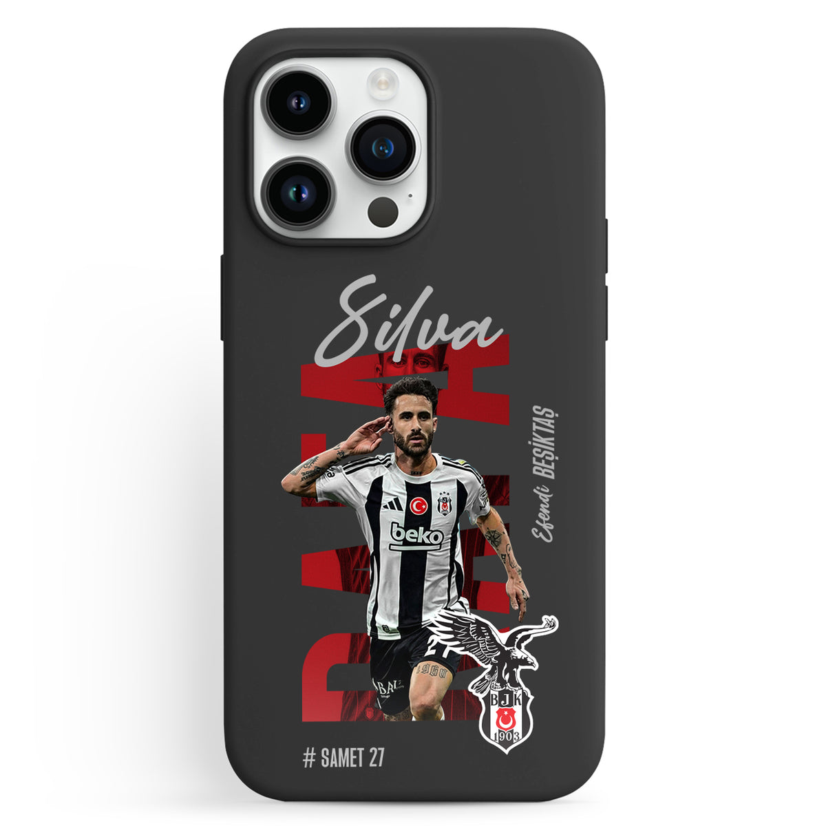 Besiktas Hülle mit Wunschname Sergen (Kopya) - 1instaphone