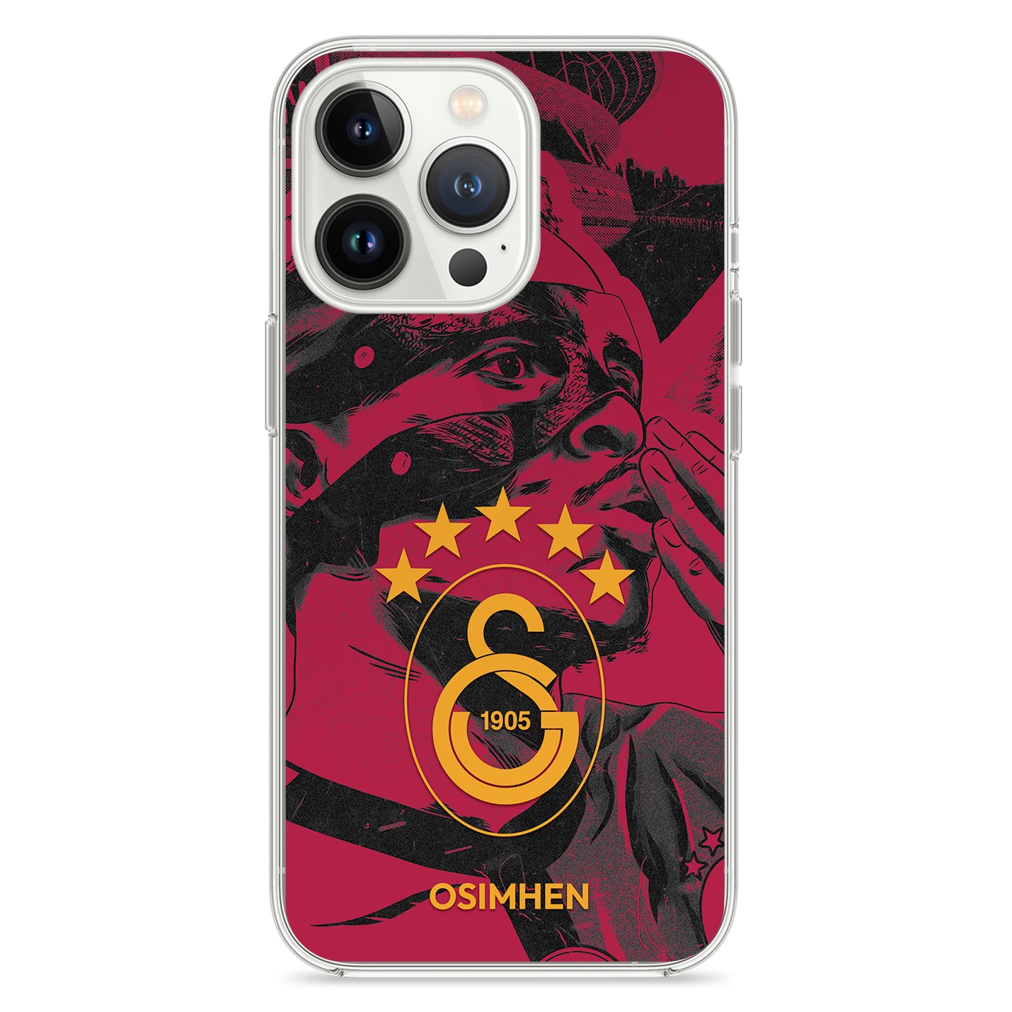 Personalisierte Galatasaray Handyhülle - Şampiyon 2025 Osimhen - 1instaphone