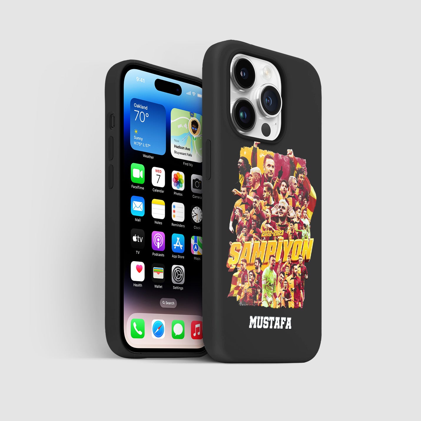 Galatasaray Hülle mit Wunschname - Şampiyon - 1instaphone