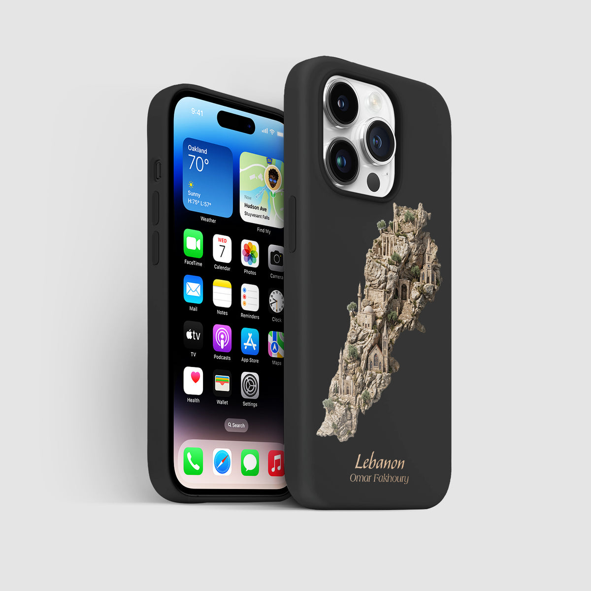 Lebanon Karte – Islamisches Kunst Design - 1instaphone