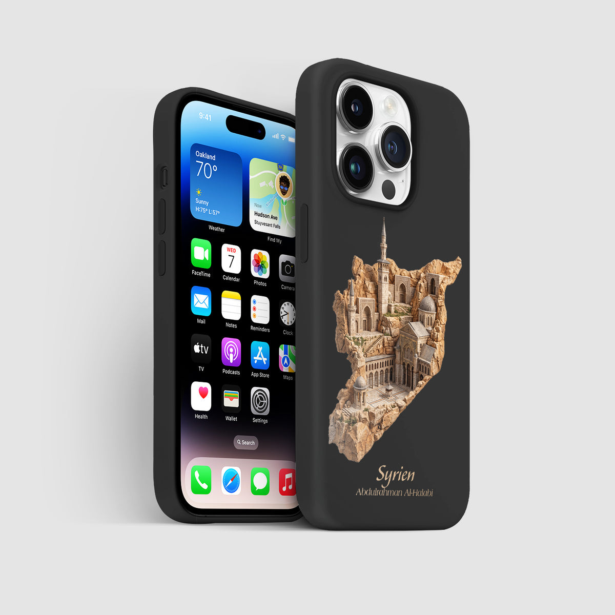 Syrien Karte – Islamisches Kunst Design - 1instaphone