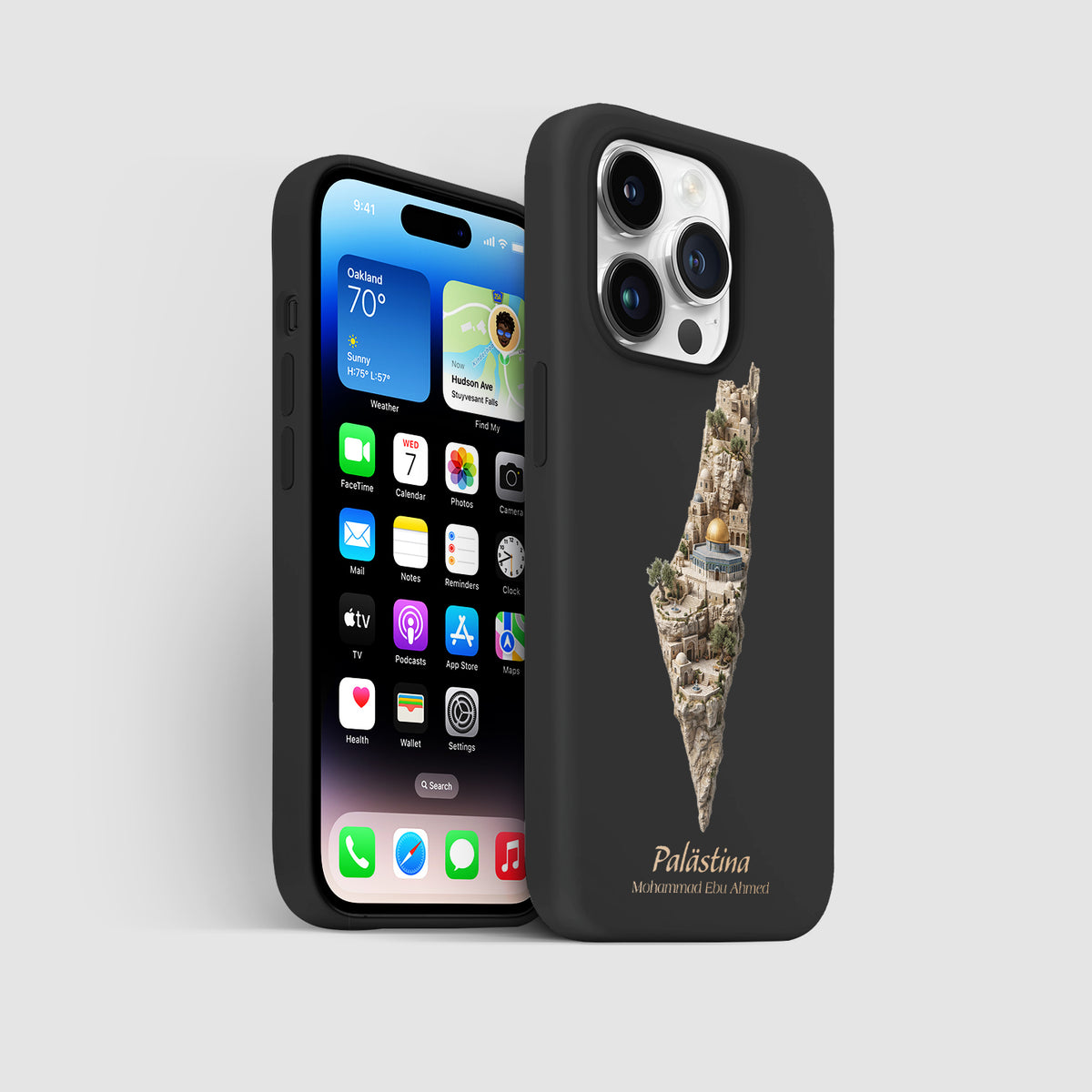 Palästina Karte – Islamisches Kunst Design - 1instaphone
