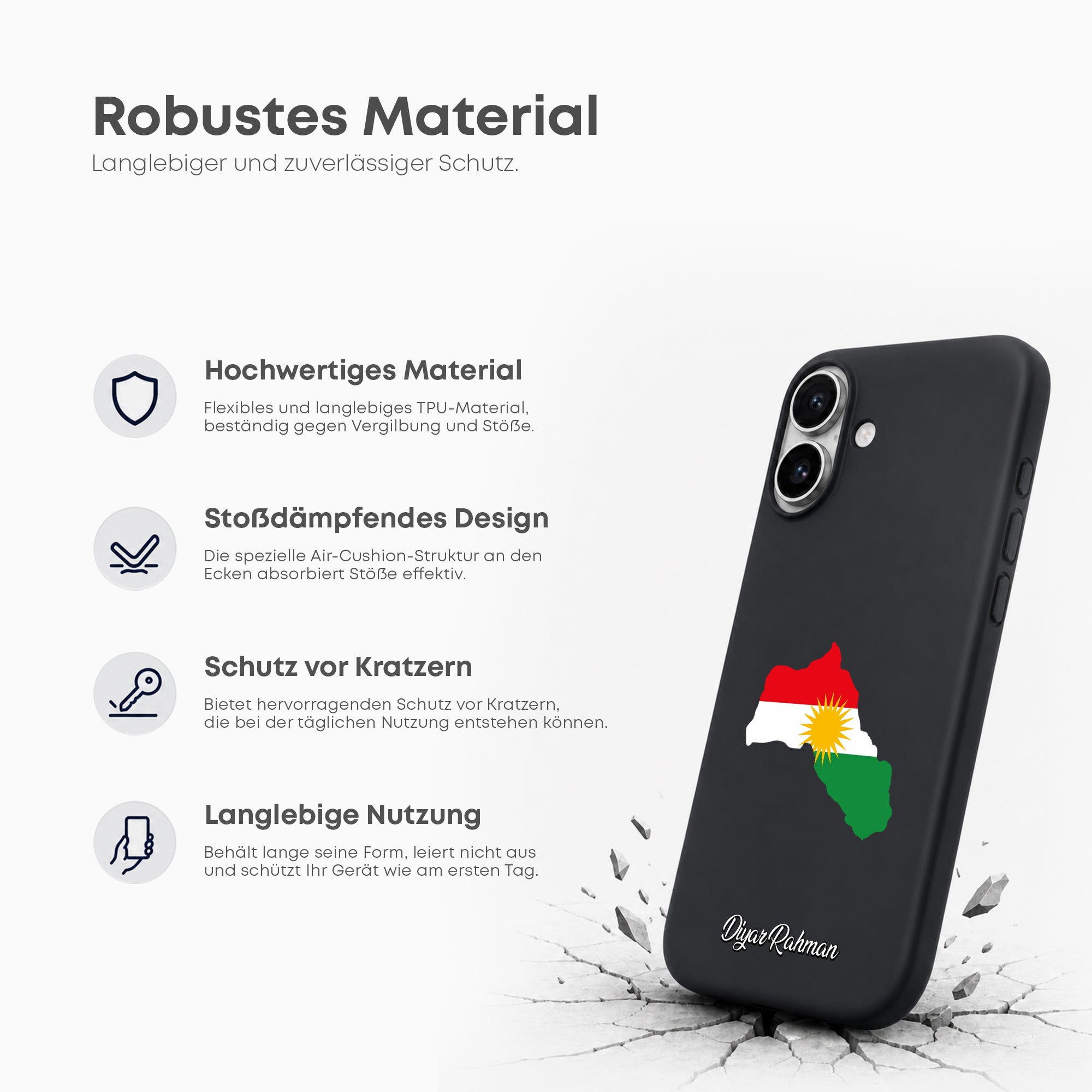Handyhüllen mit Flagge - Kurdistan - 1instaphone