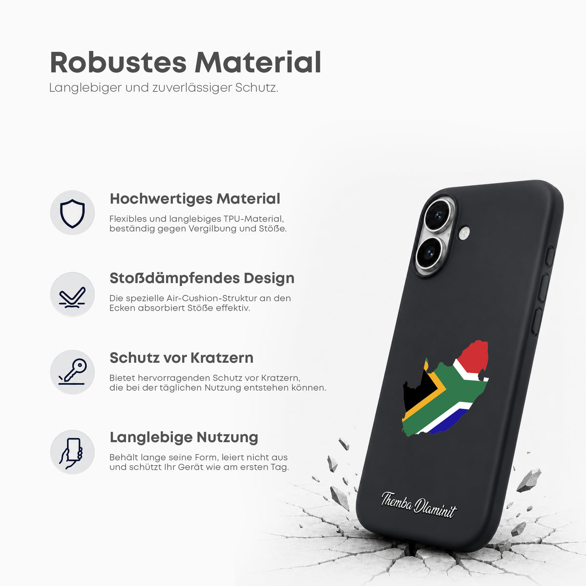 Handyhüllen mit Flagge - SÜDAFRIKA - 1instaphone