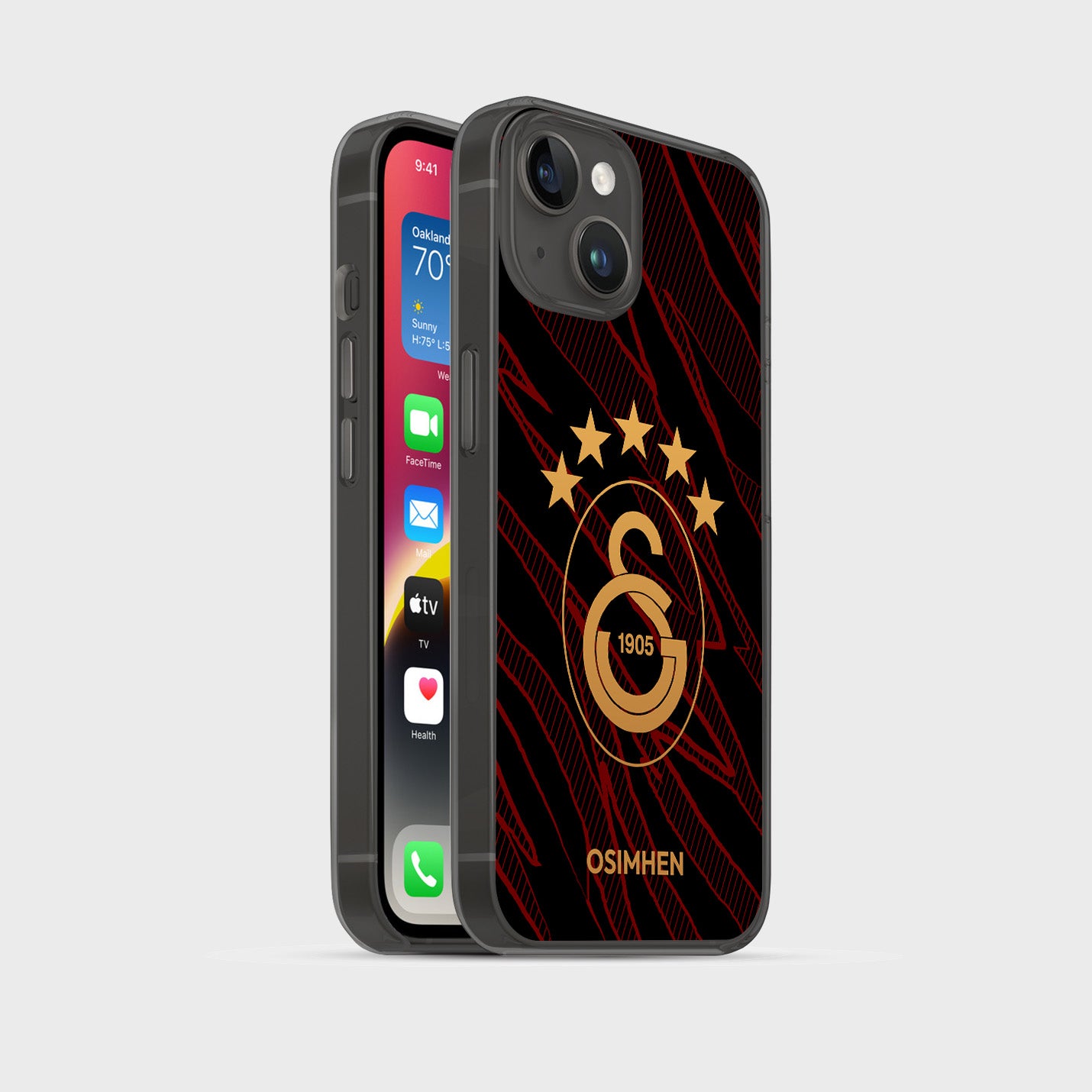 Personalisierte Galatasaray Handyhülle - Şampiyon 2025 Schwarz - 1instaphone