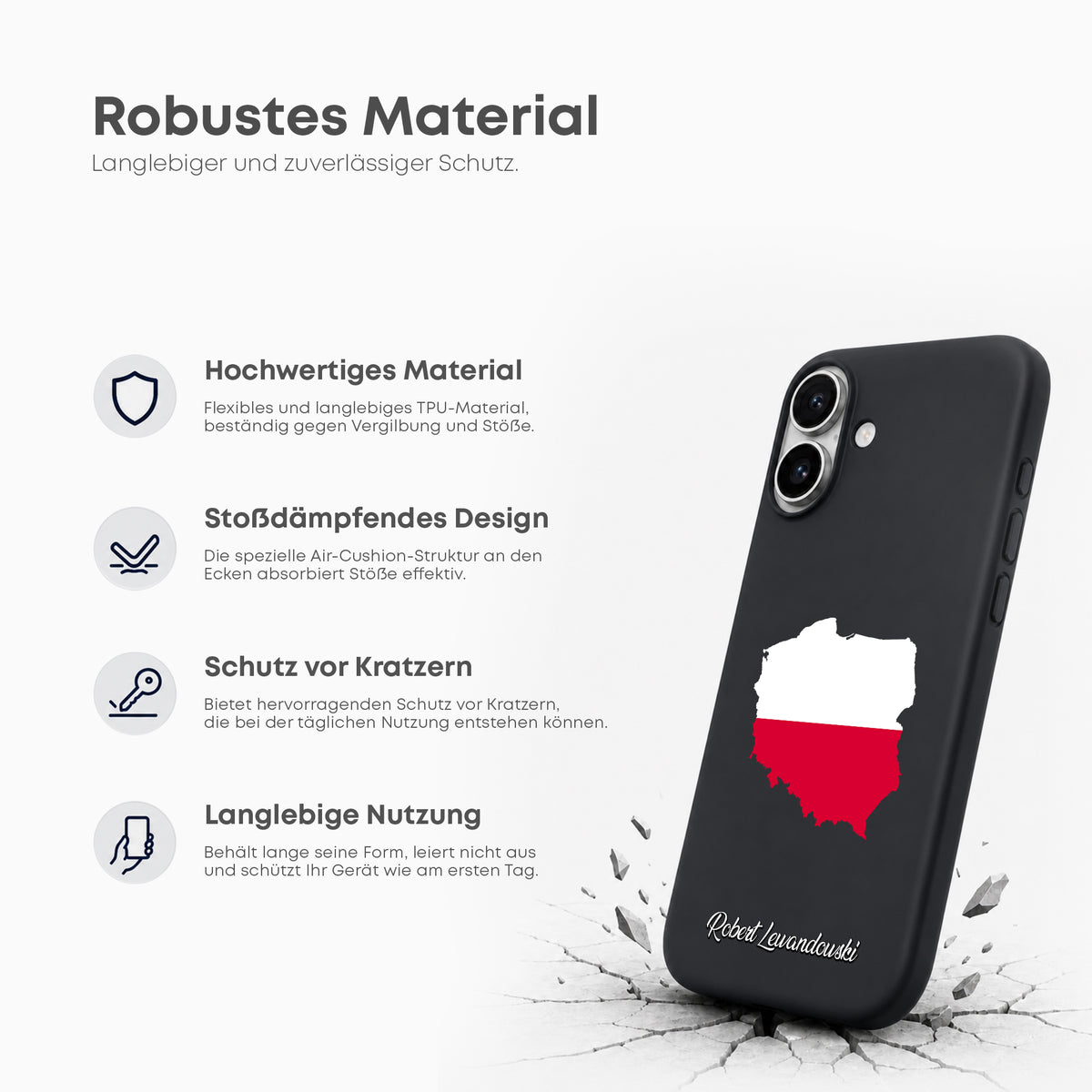 Handyhüllen mit Flagge - Polen - 1instaphone