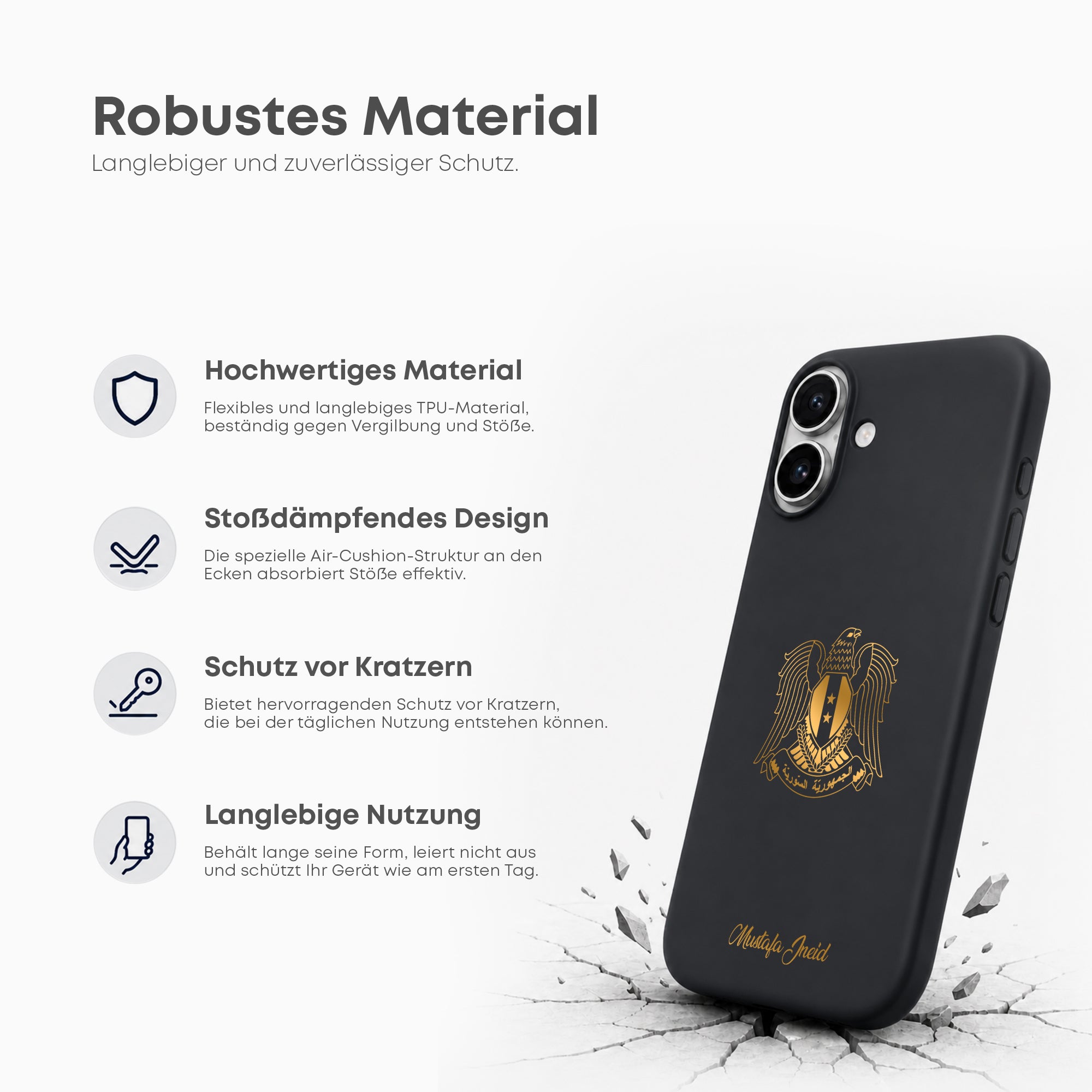 Handyhülle mit Länderwappen - Syrien - 1instaphone