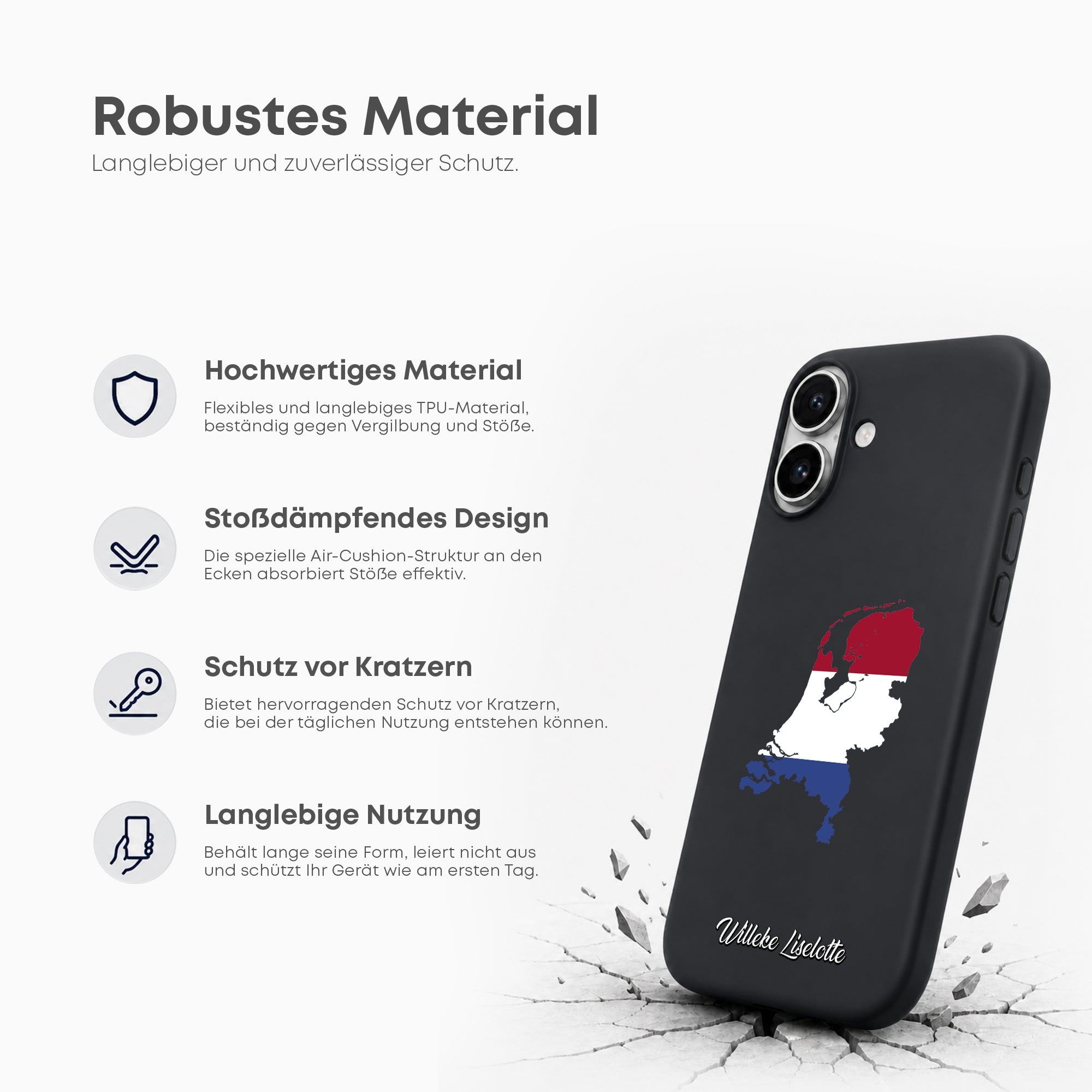 Handyhüllen mit Flagge - NIEDERLANDE - 1instaphone