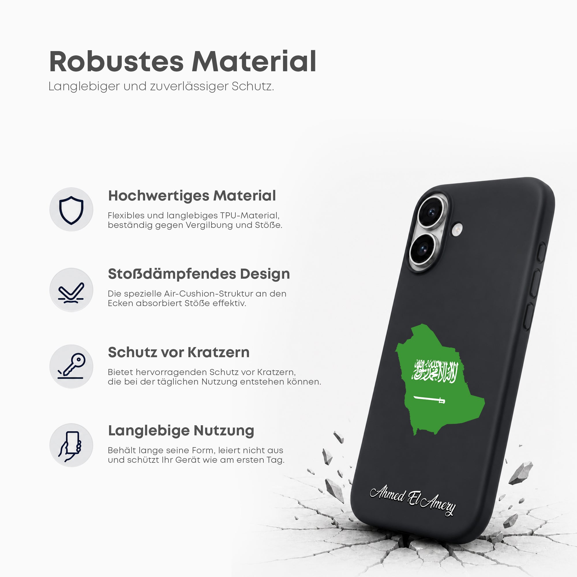 Handyhüllen mit Flagge - SAUDI-ARABIEN - 1instaphone