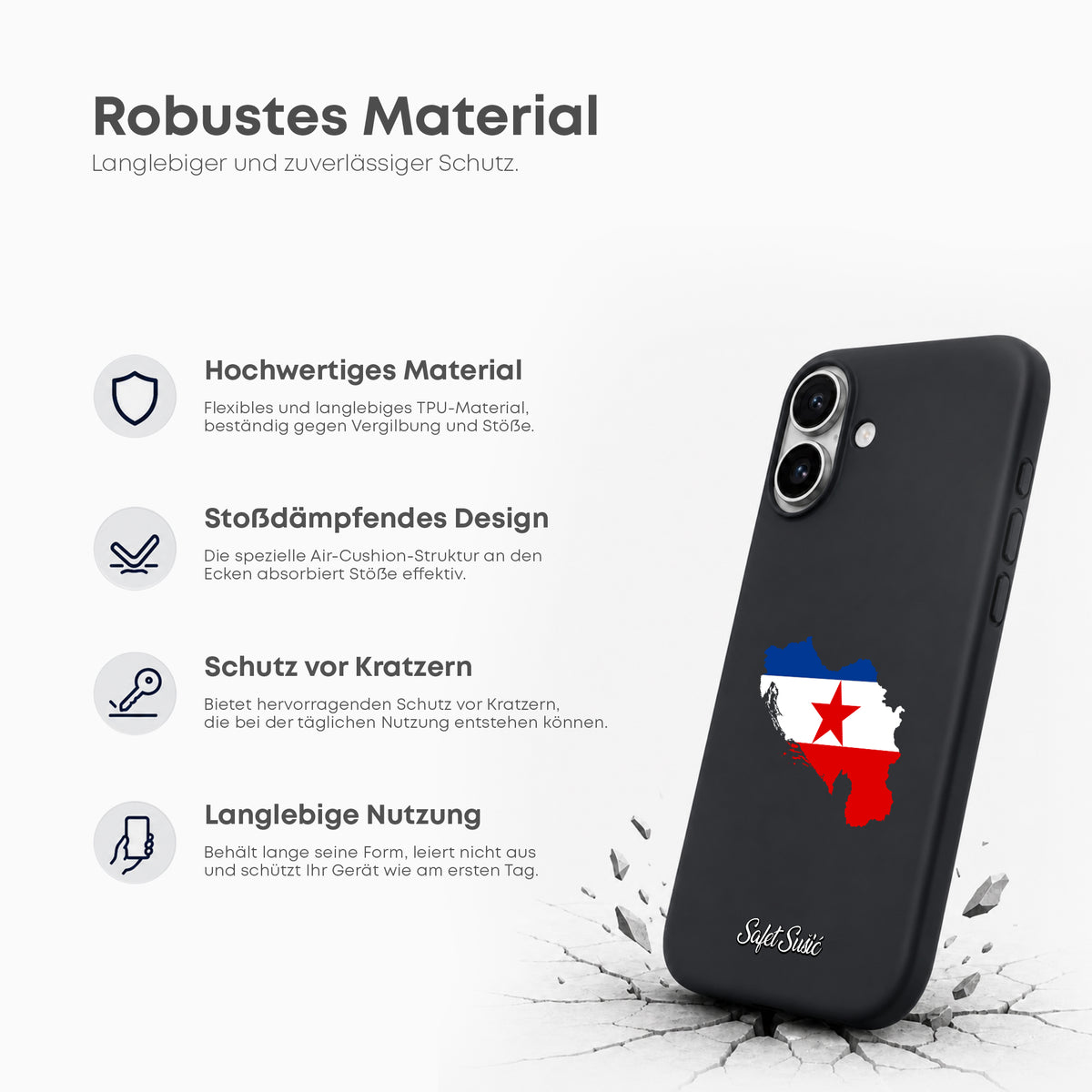 Handyhüllen mit Flagge - Jugoslawien - 1instaphone