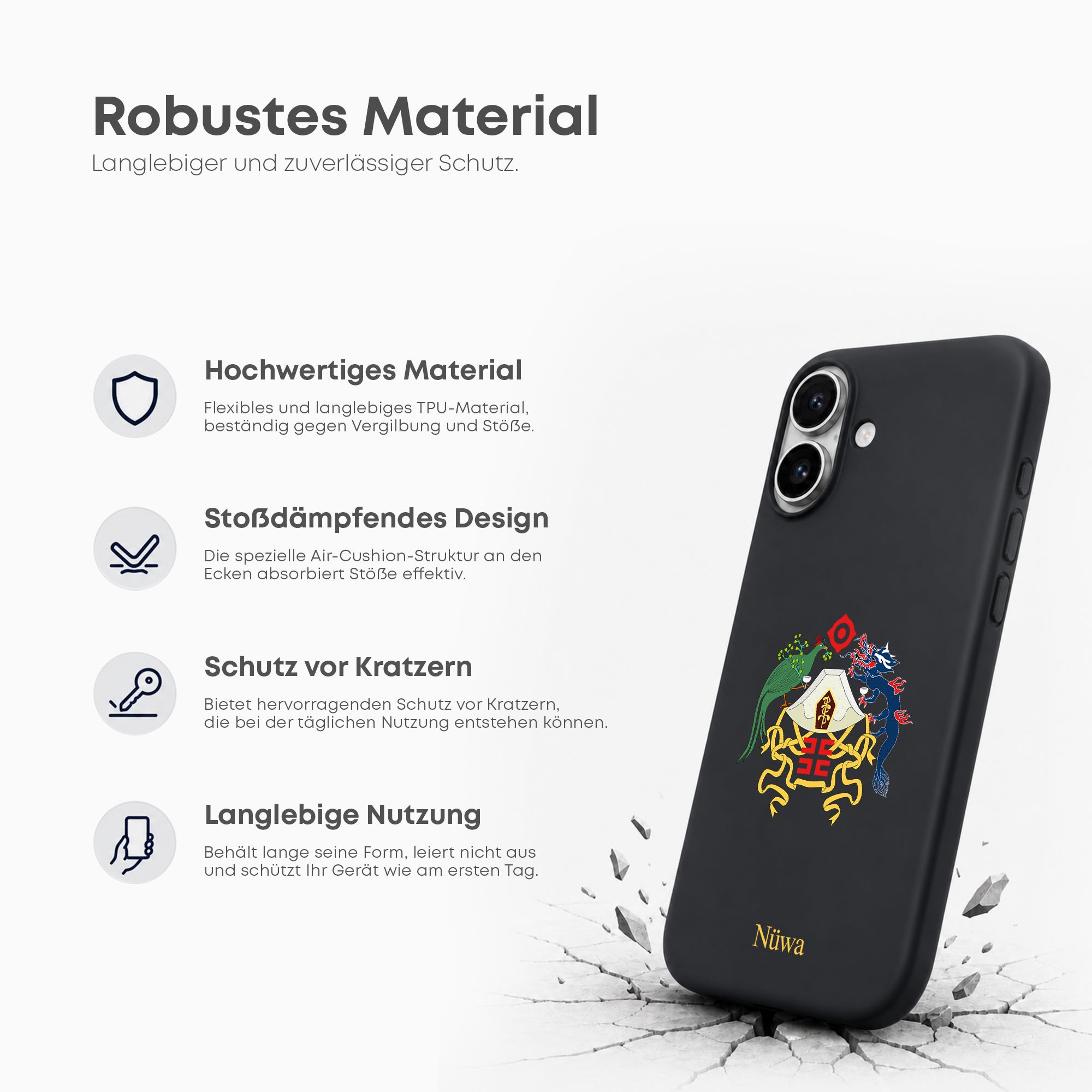 Handyhülle mit Emblem des Chinesischen Kaiserreichs - 1instaphone