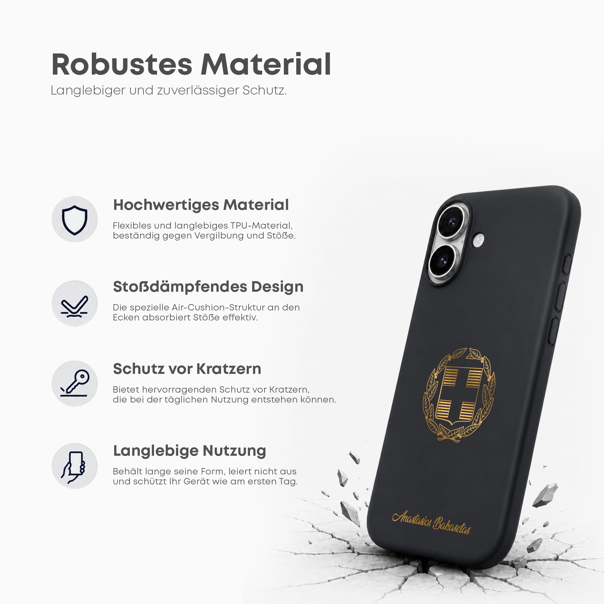 Handyhülle mit Länderwappen - Griechenland - 1instaphone