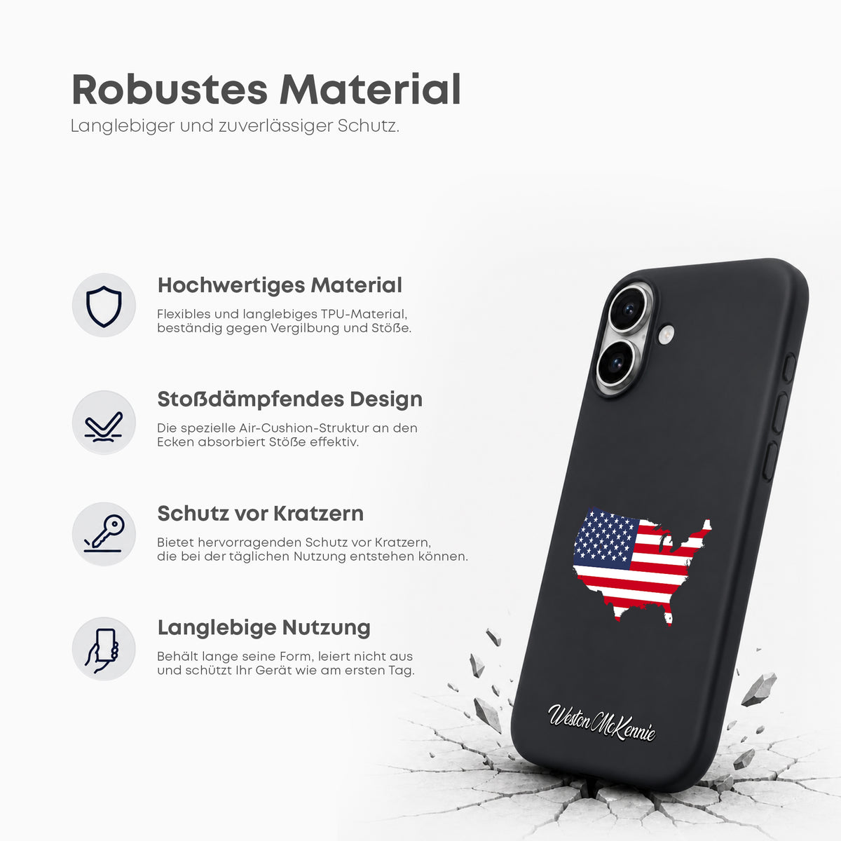 Handyhüllen mit Flagge - Amerika USA - 1instaphone