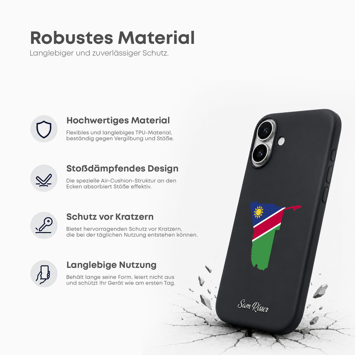 Handyhüllen mit Flagge - NAMIBIA - 1instaphone