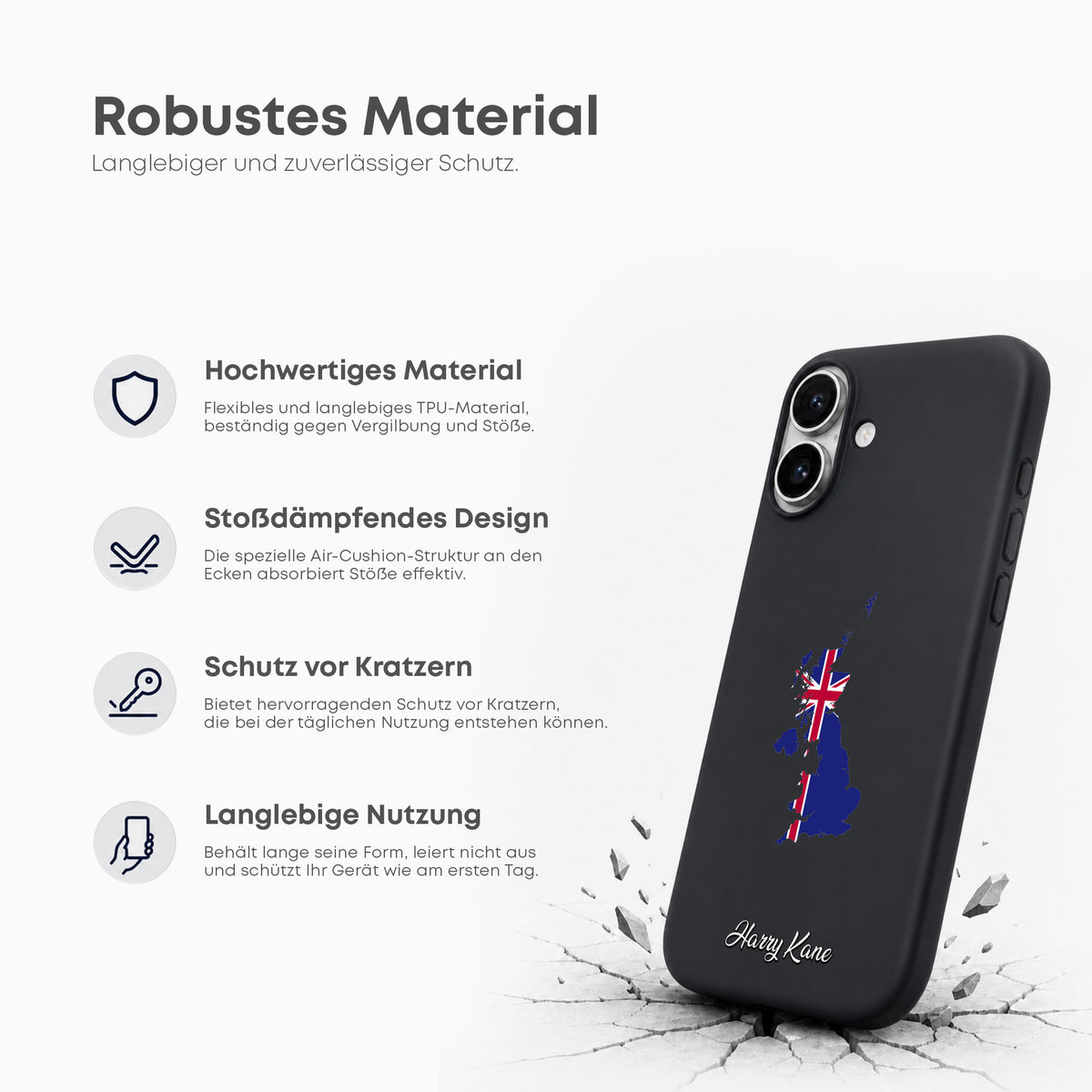 Handyhüllen mit Flagge - GROSSBRITANNIEN - 1instaphone