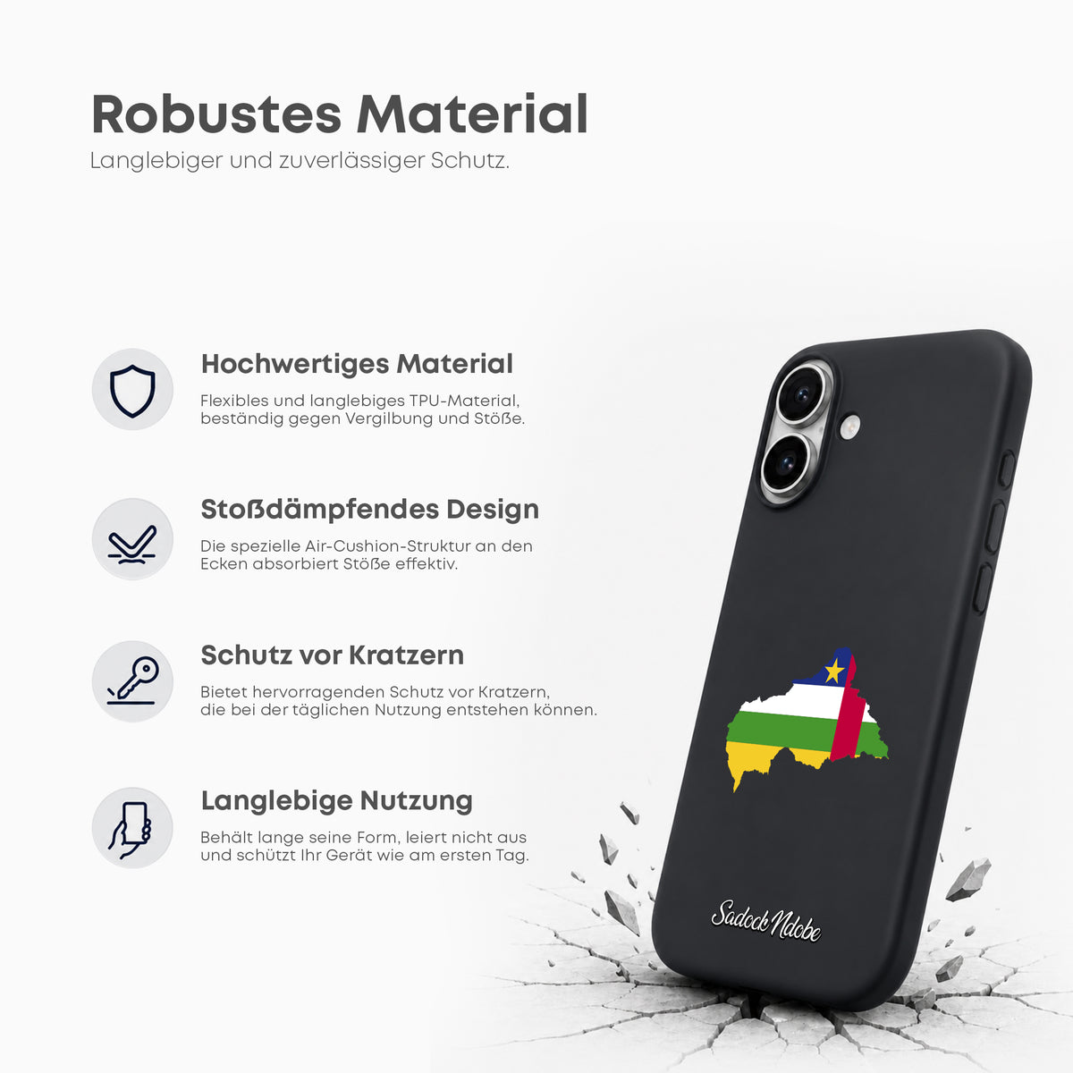 Handyhüllen mit Flagge - Zentralafrikanische Republik - 1instaphone