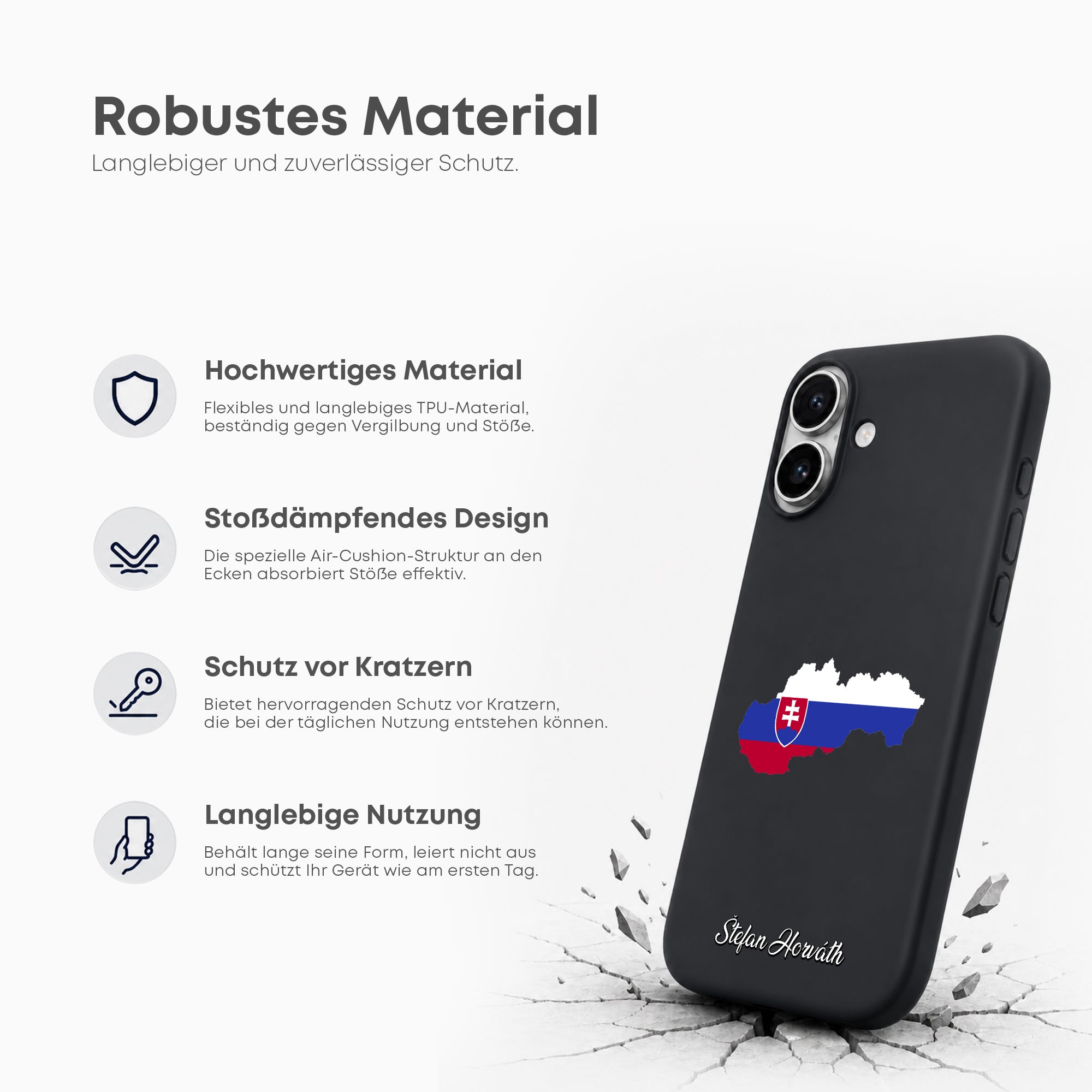 Handyhüllen mit Flagge - SLOWAKEI - 1instaphone