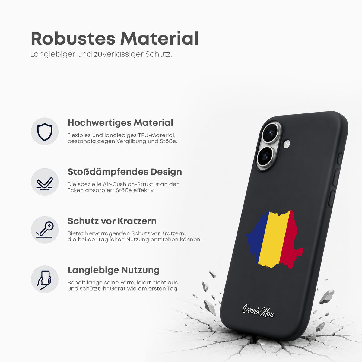 Handyhüllen mit Flagge - Rumänien - 1instaphone