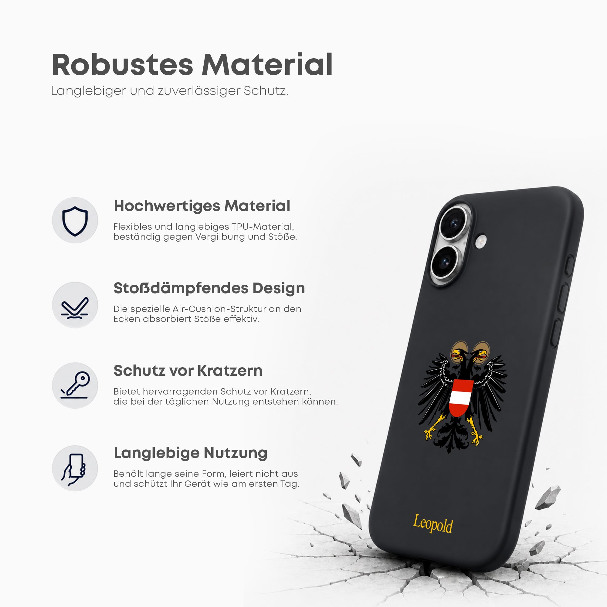 Handyhülle mit Emblem des Österreichischen Kaiserreichs - 1instaphone