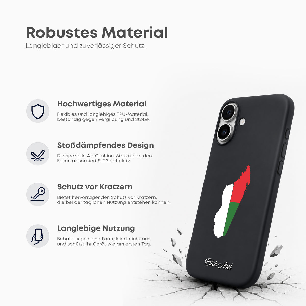 Handyhüllen mit Flagge - MADAGASKAR - 1instaphone