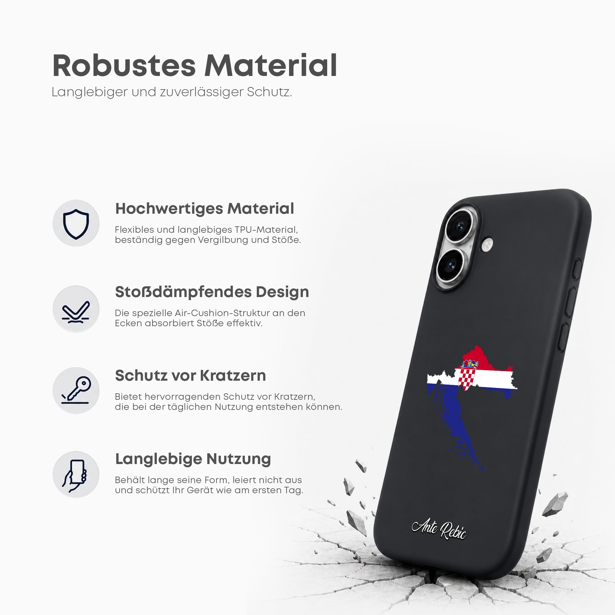 Handyhüllen mit Flagge - Kroatien - 1instaphone