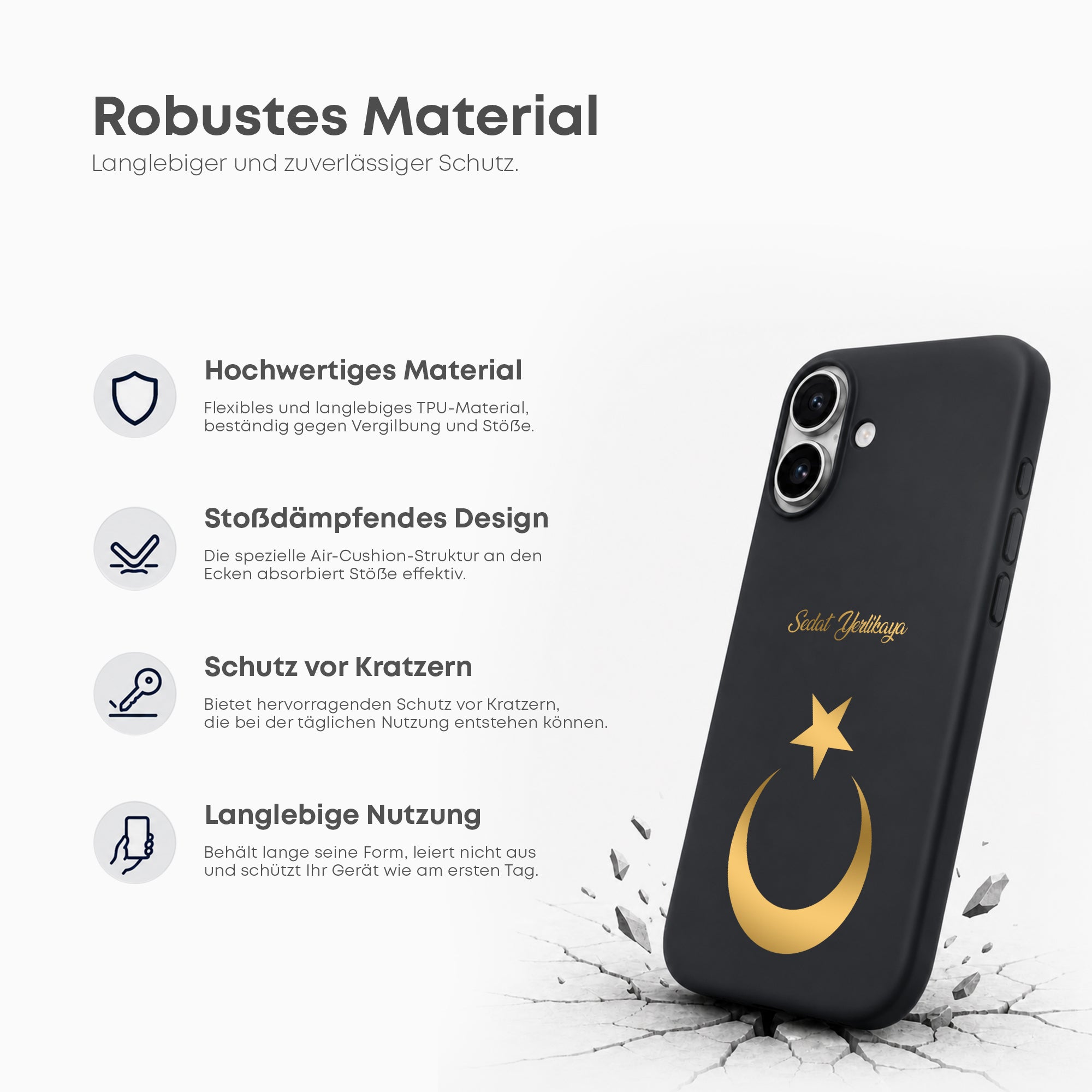 Handyhülle mit Länderwappen - Türkei - 1instaphone