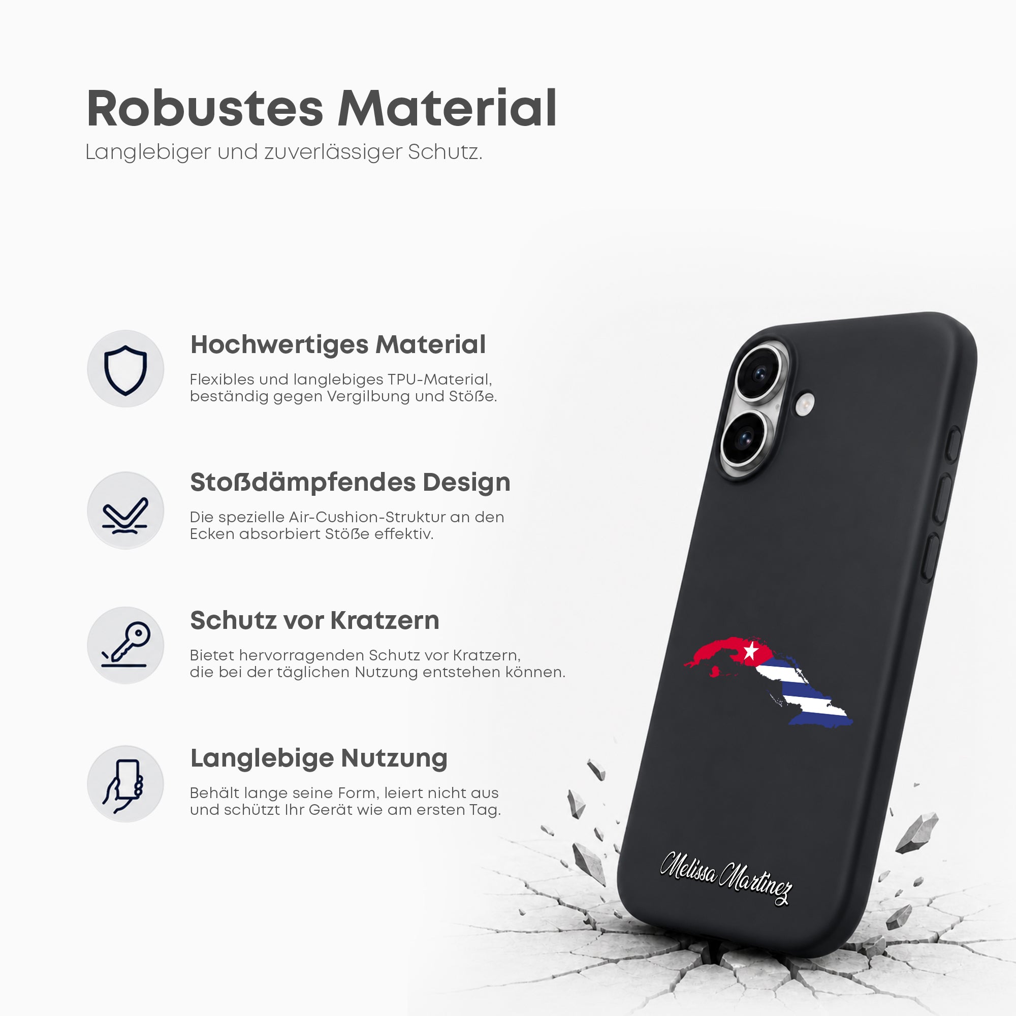 Handyhüllen mit Flagge - KUBA - 1instaphone