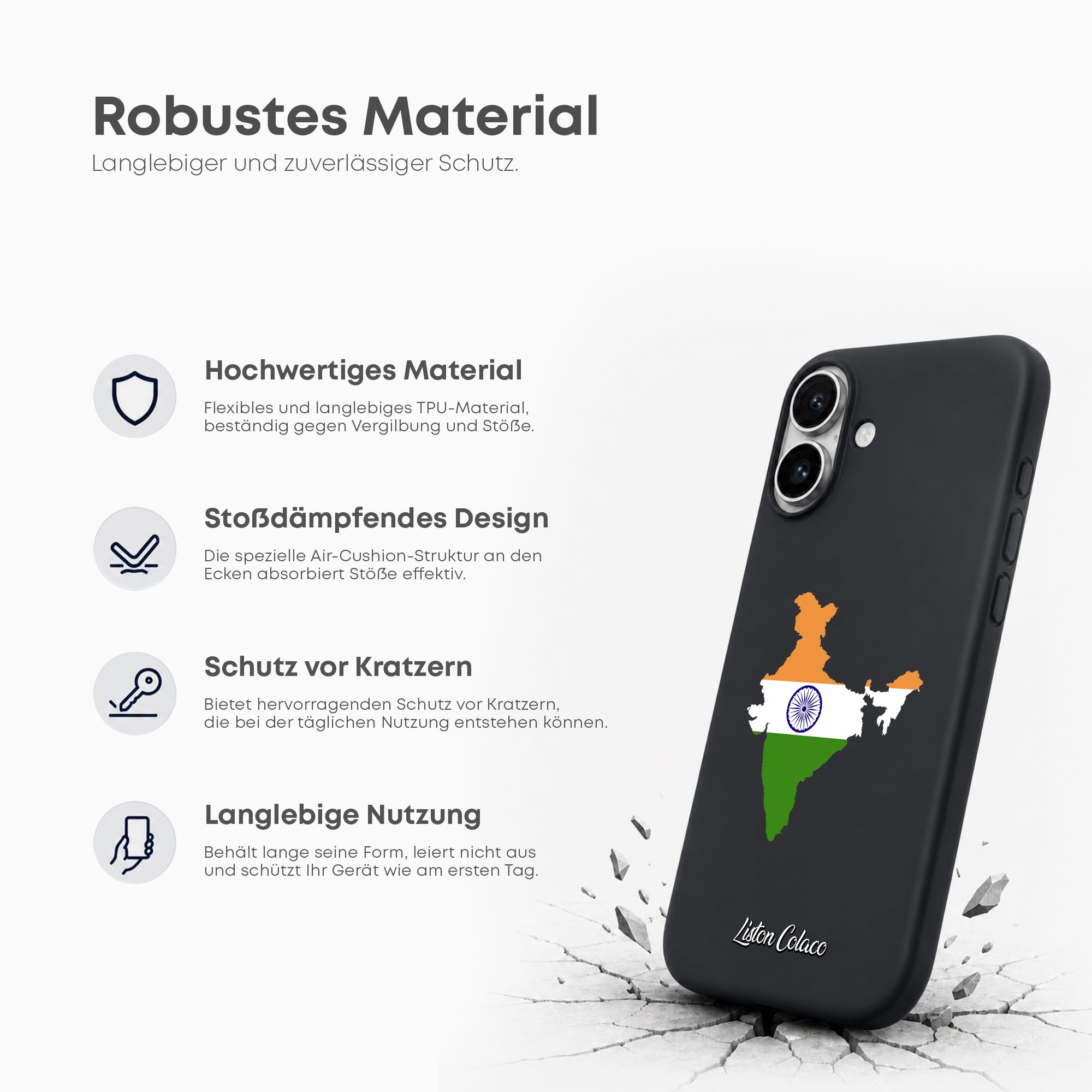Handyhüllen mit Flagge - Indien - 1instaphone