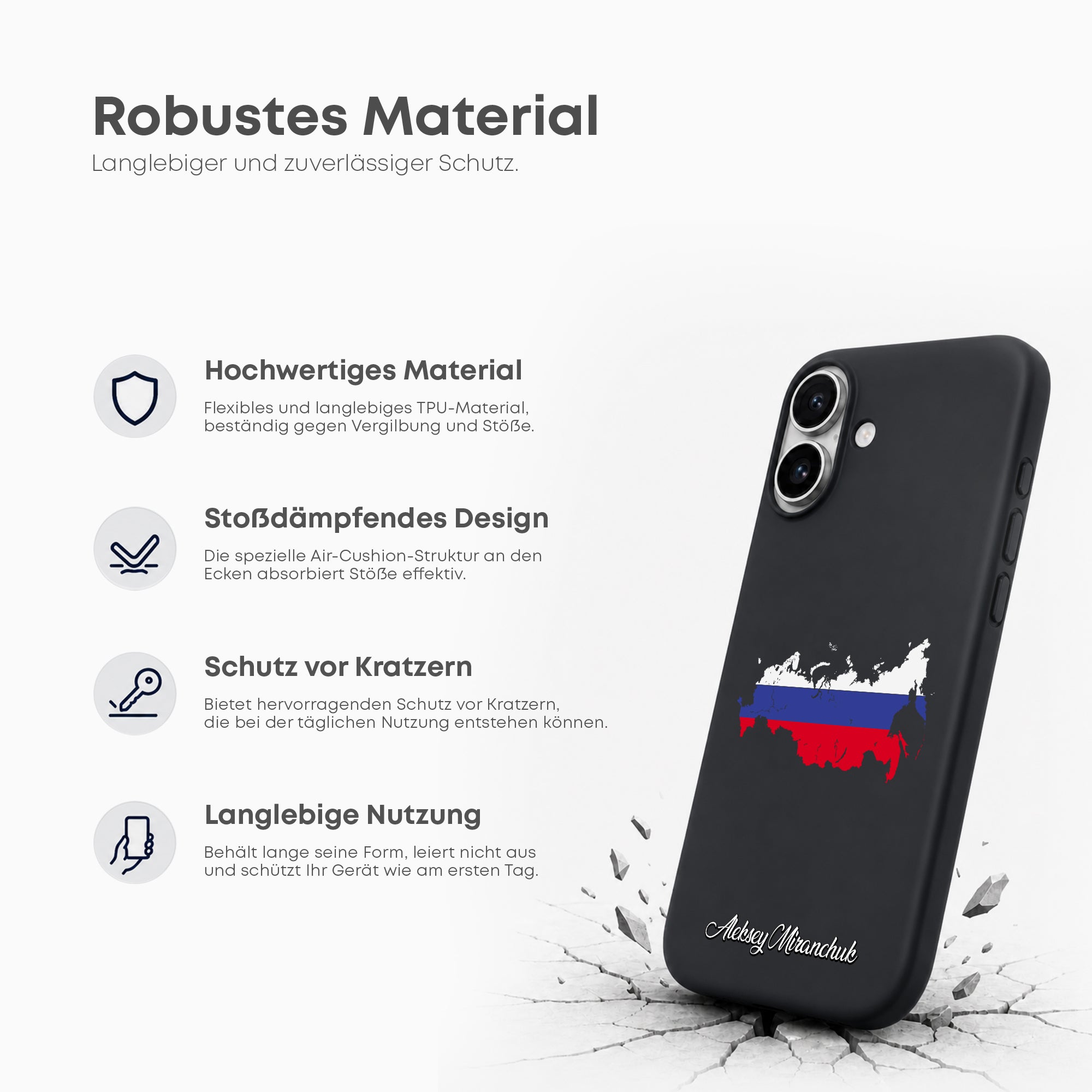 Handyhüllen mit Flagge - Russland - 1instaphone
