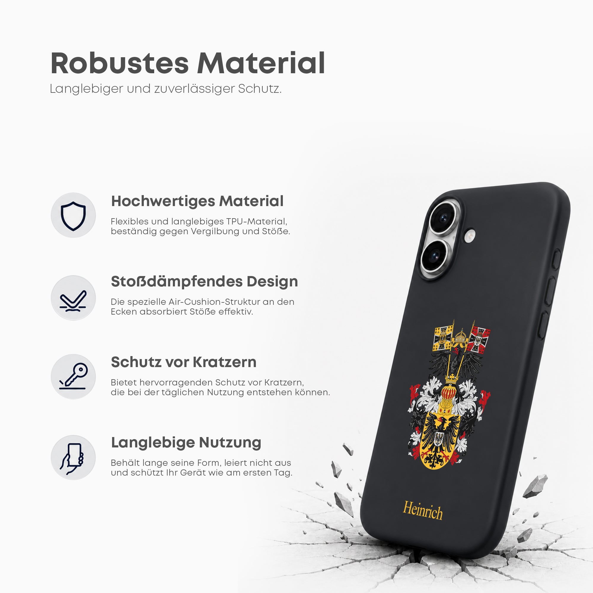 Handyhülle mit Emblem des Deutschen Kaiserreichs - 1instaphone