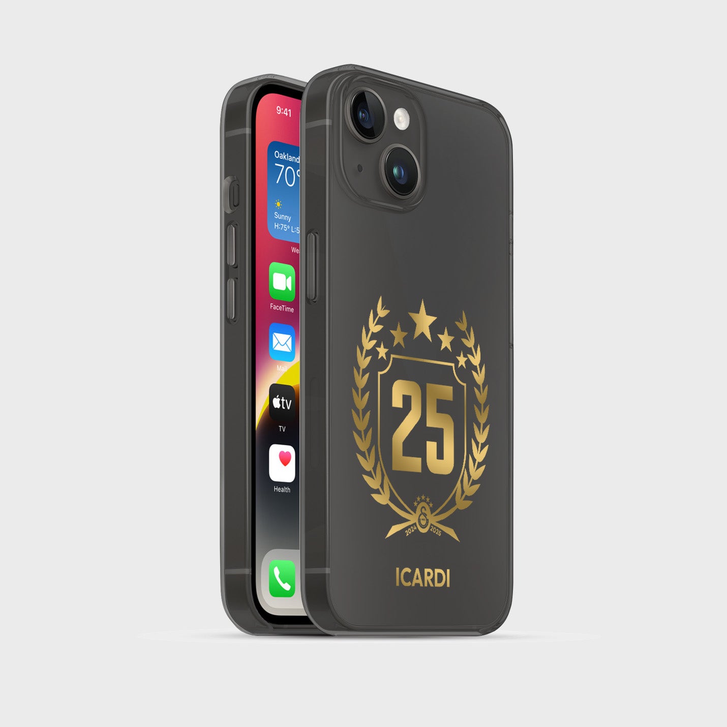 Personalisierte Galatasaray Handyhülle - Şampiyon 2025 Trikot Gold Şampiyon - 1instaphone