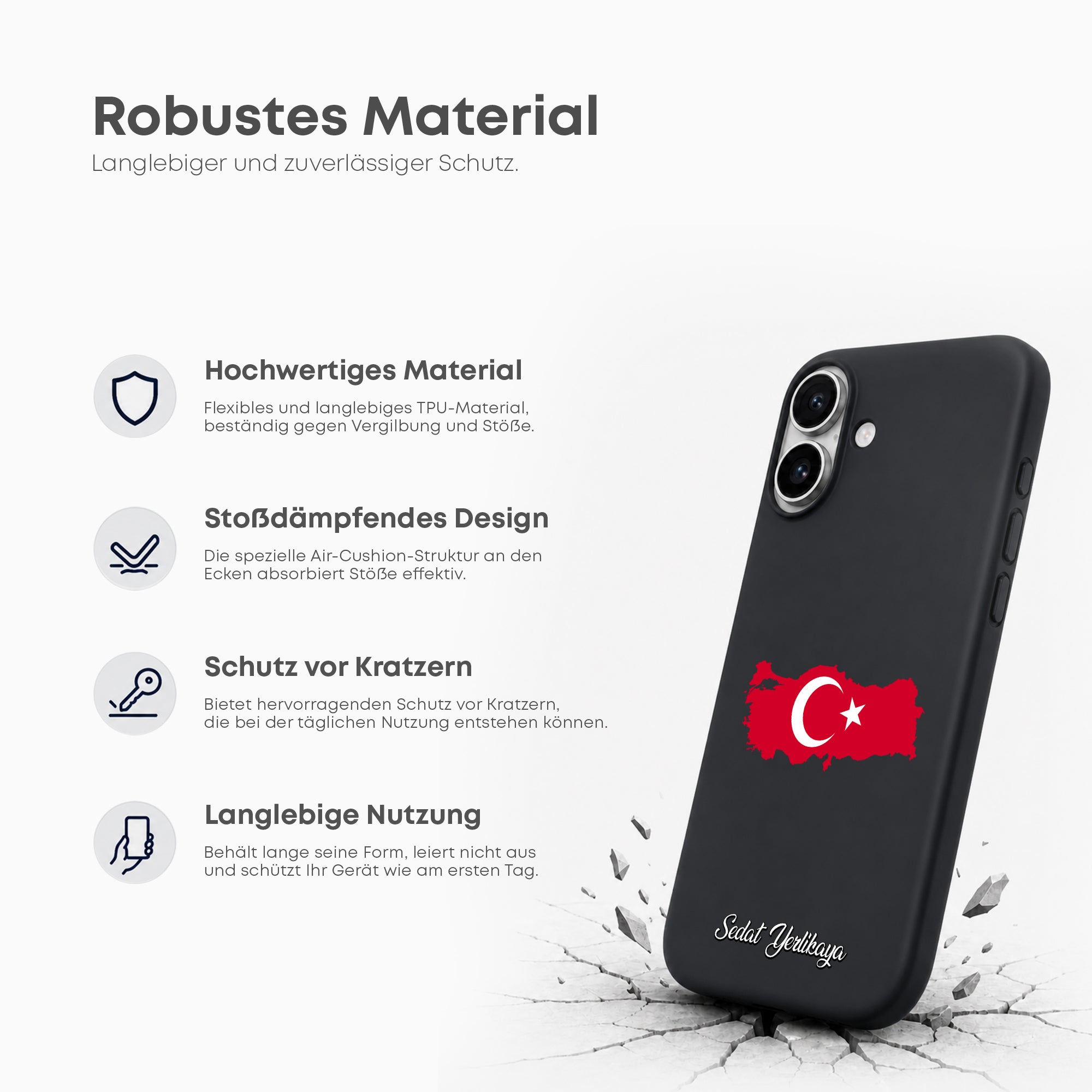 Handyhüllen mit Flagge - Türkei - 1instaphone