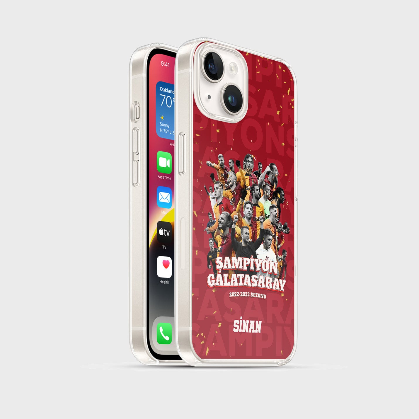 Galatasaray Hülle mit Wunschname - Şampiyon - 1instaphone