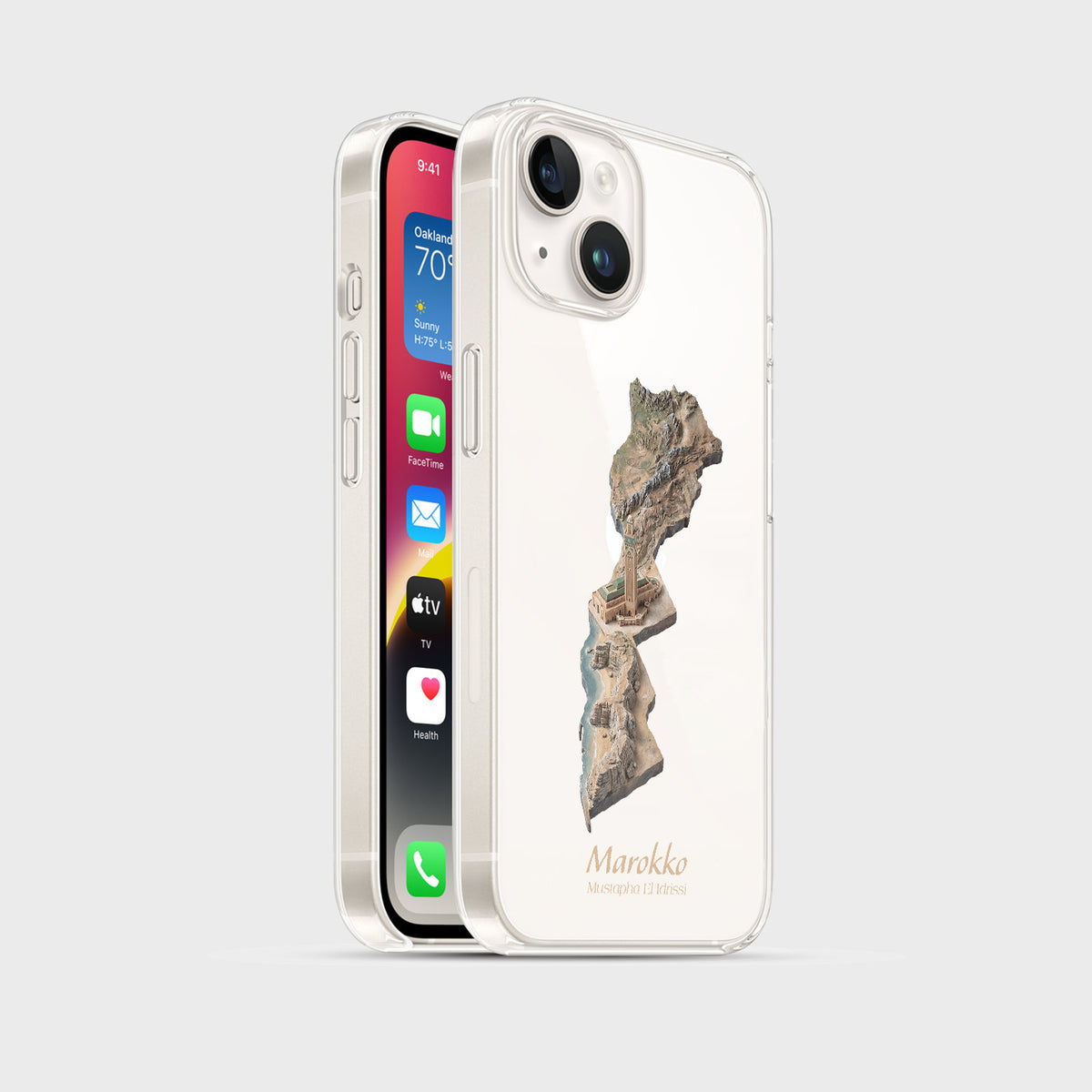 Marokko Karte – Islamisches Kunst Design - 1instaphone