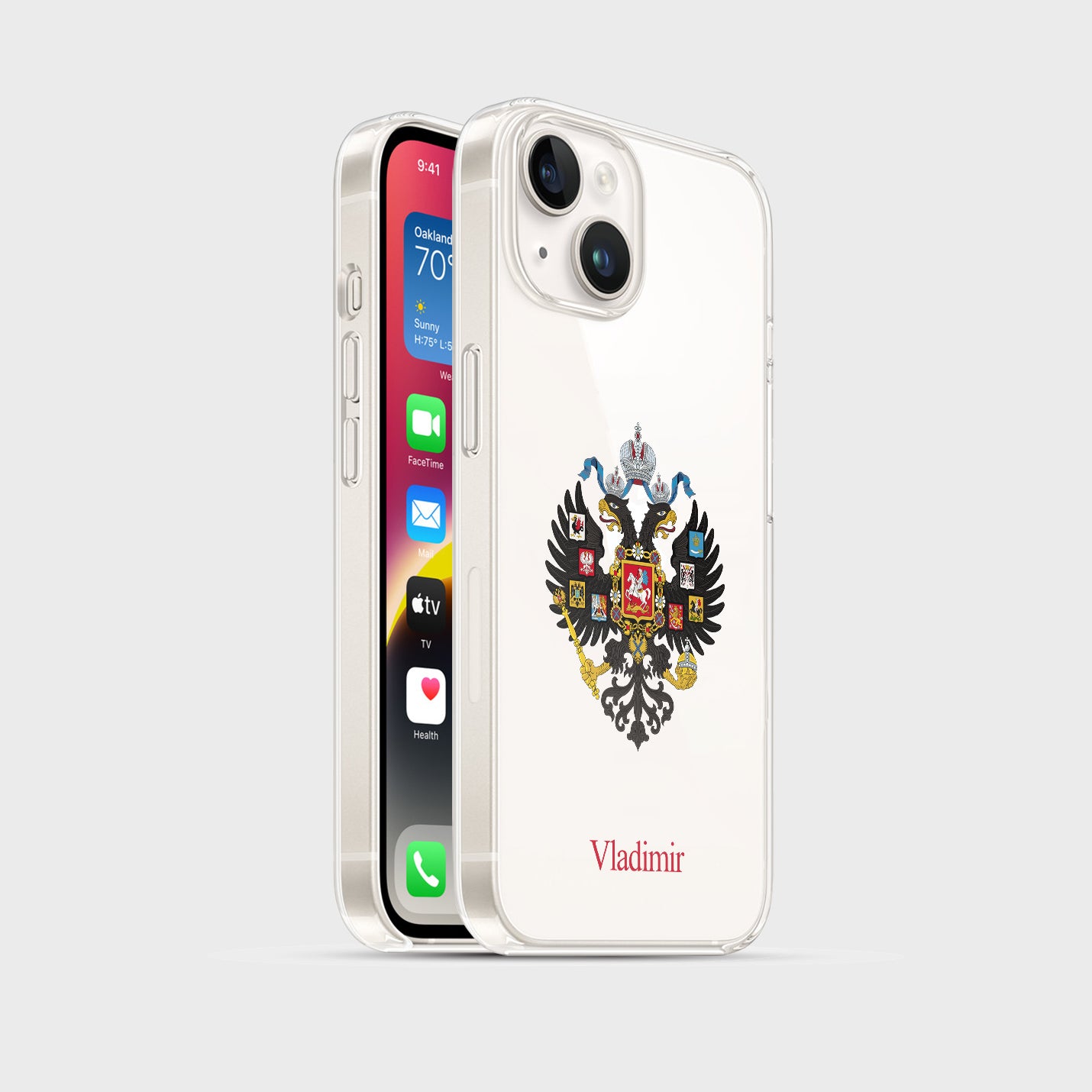 Personalisierte Russisches Imperium Handyhülle mit Namen - 1instaphone