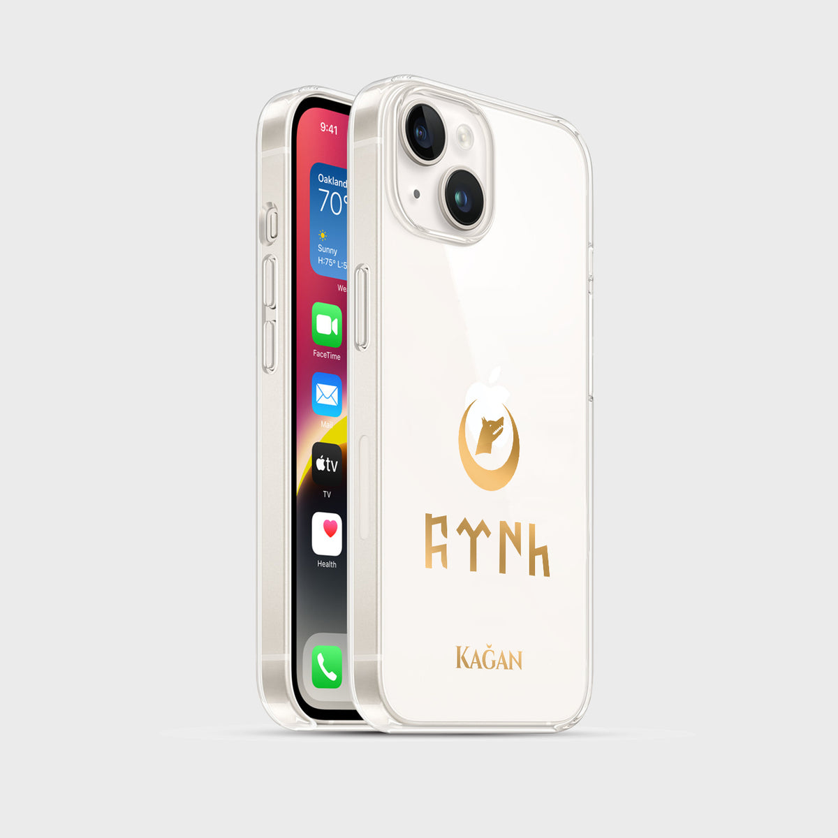 Personalisierte Göktürk Khanat Handyhülle mit Namen - 1instaphone