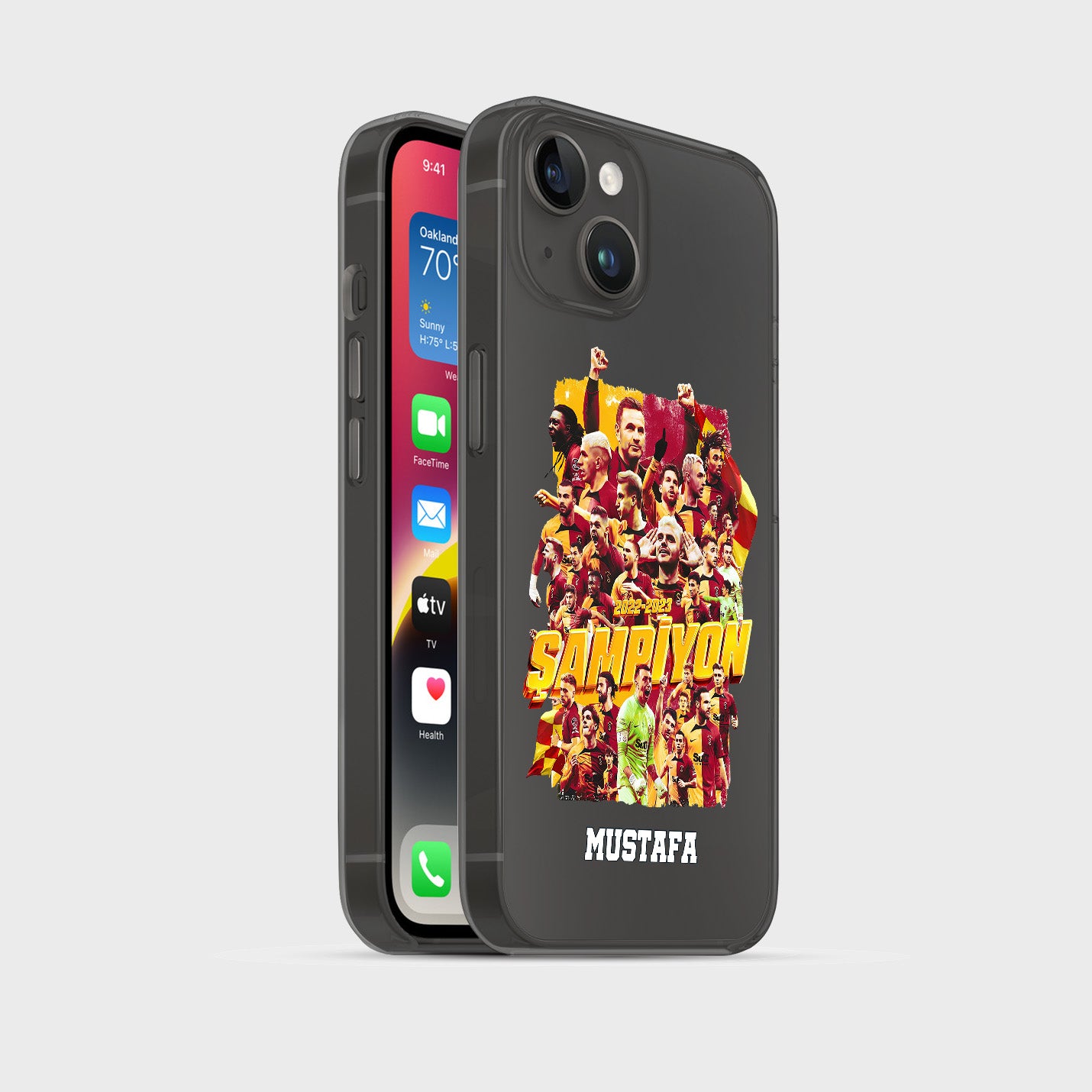 Galatasaray Hülle mit Wunschname - Şampiyon - 1instaphone