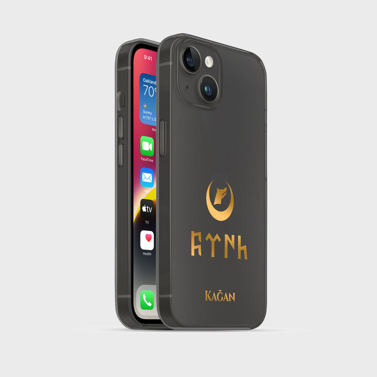 Personalisierte Göktürk Khanat Handyhülle mit Namen - 1instaphone
