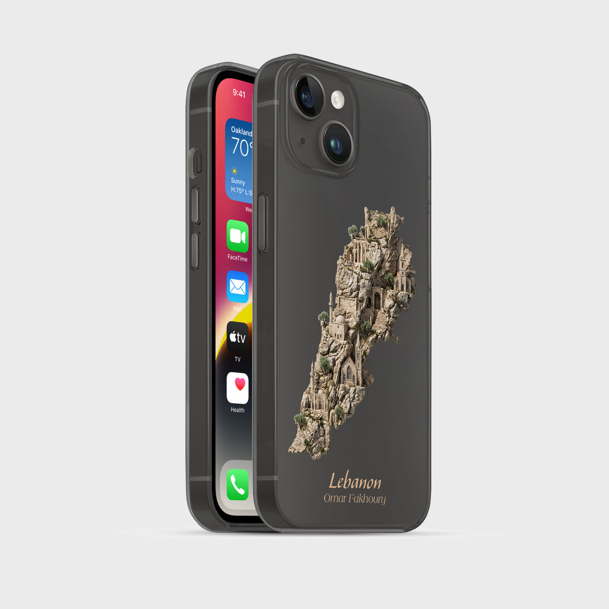 Lebanon Karte – Islamisches Kunst Design - 1instaphone