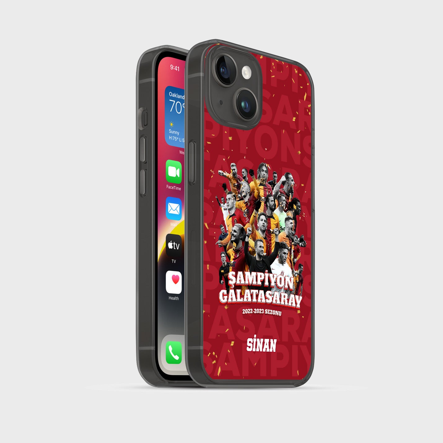 Galatasaray Hülle mit Wunschname - Şampiyon - 1instaphone